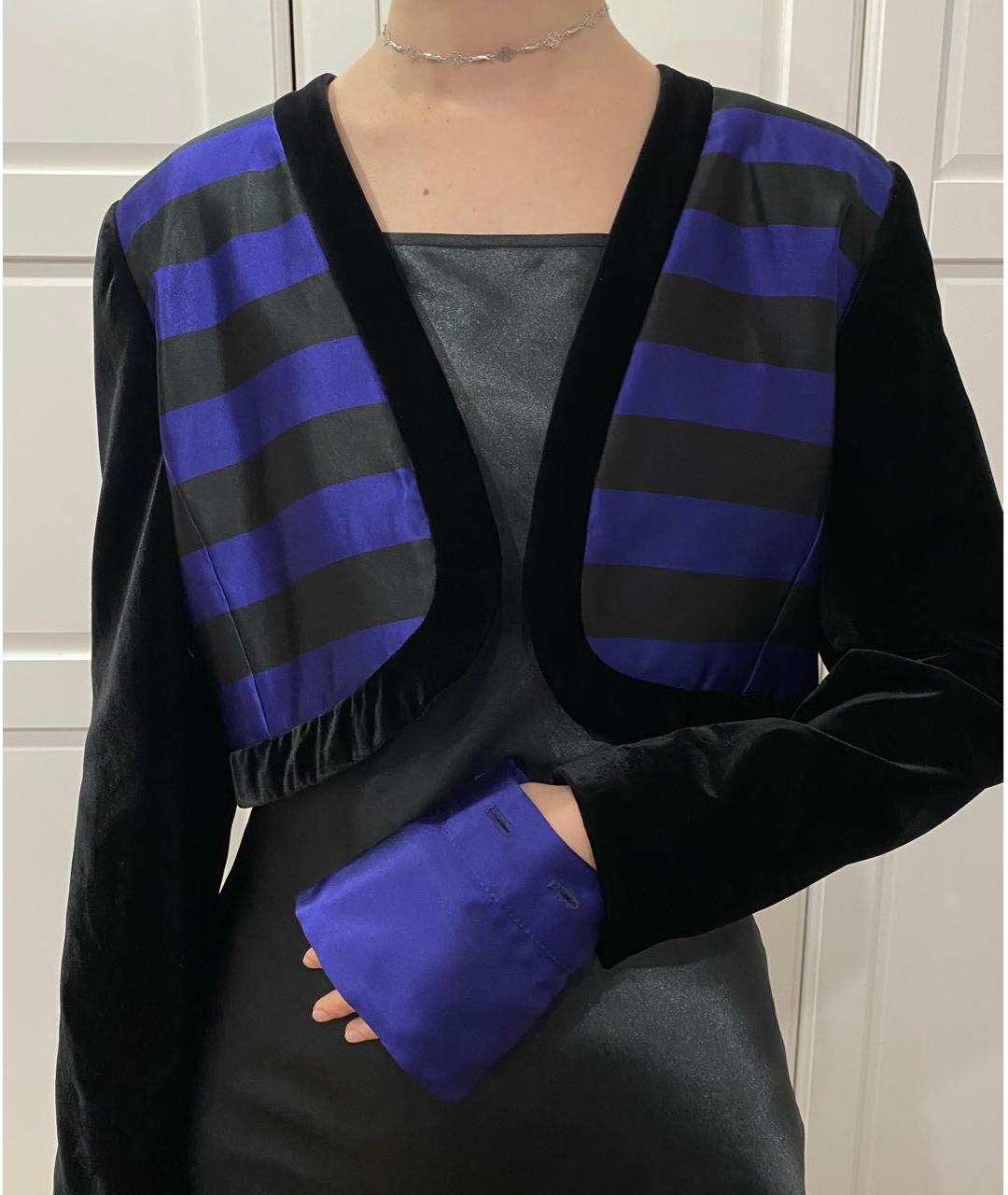 ESCADA Темно-синий бархатный жакет/пиджак, фото 5