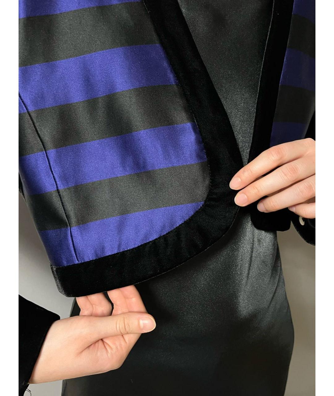 ESCADA Темно-синий бархатный жакет/пиджак, фото 6