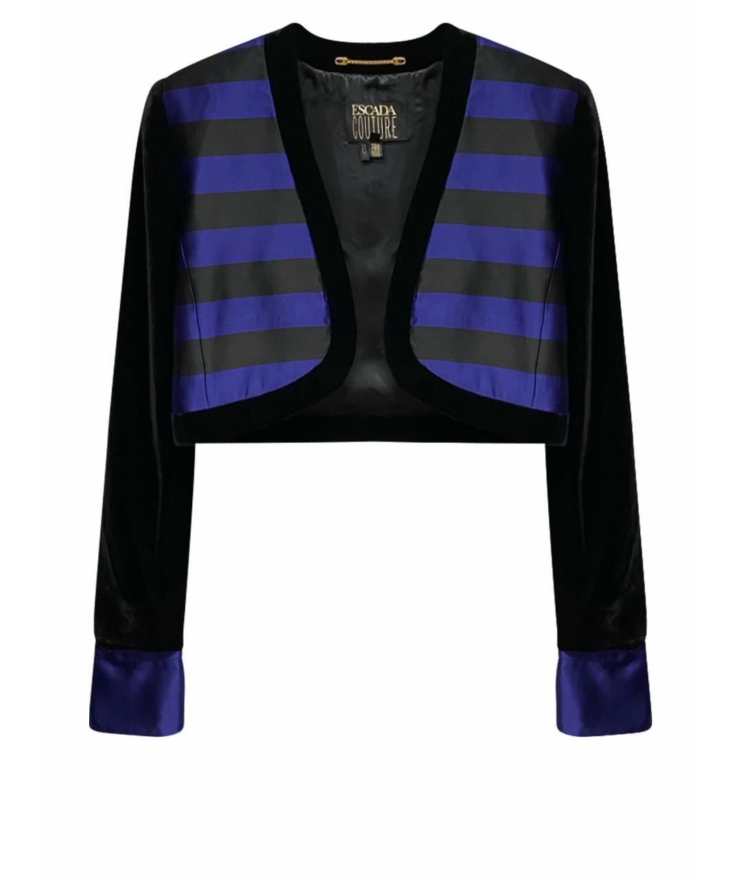 ESCADA Темно-синий бархатный жакет/пиджак, фото 1