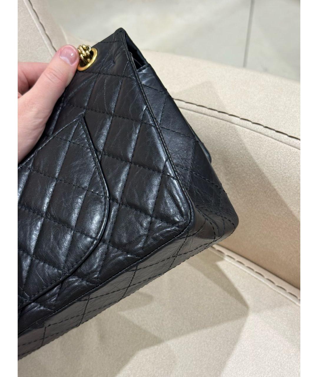 CHANEL Черная кожаная сумка через плечо, фото 8