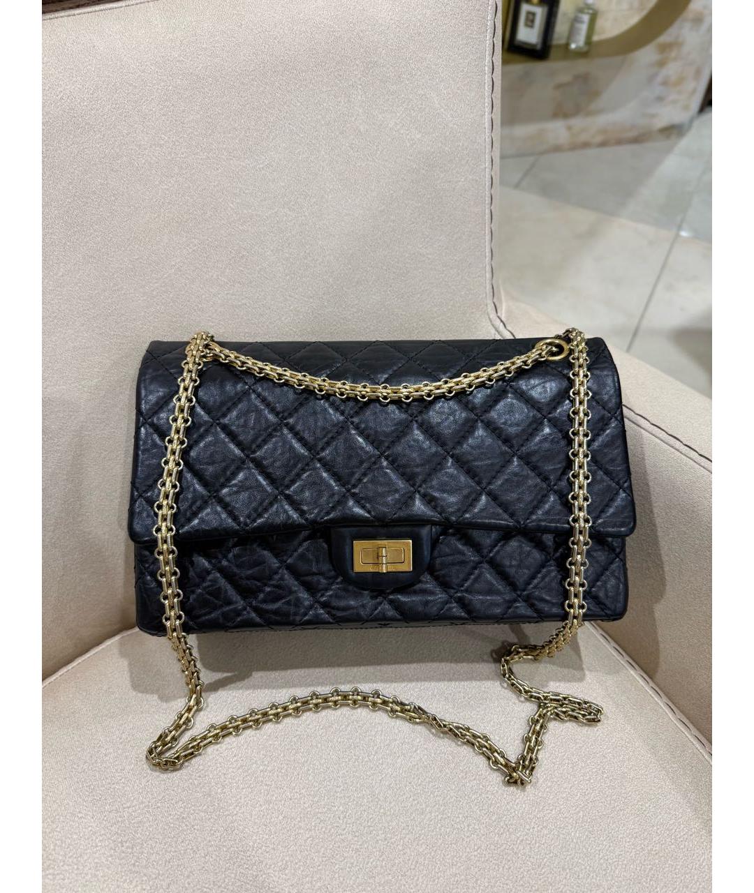 CHANEL Черная кожаная сумка через плечо, фото 2