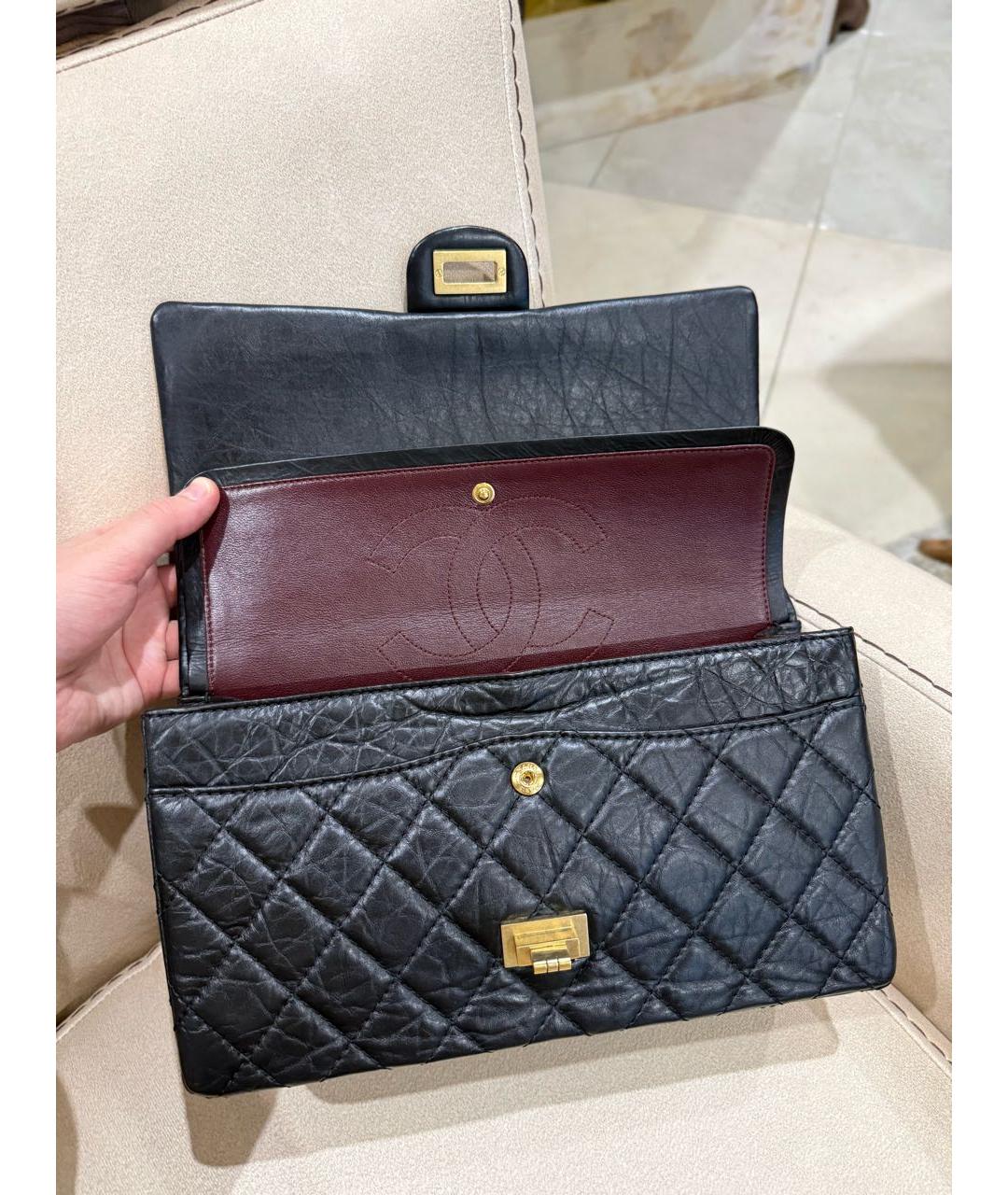 CHANEL Черная кожаная сумка через плечо, фото 5