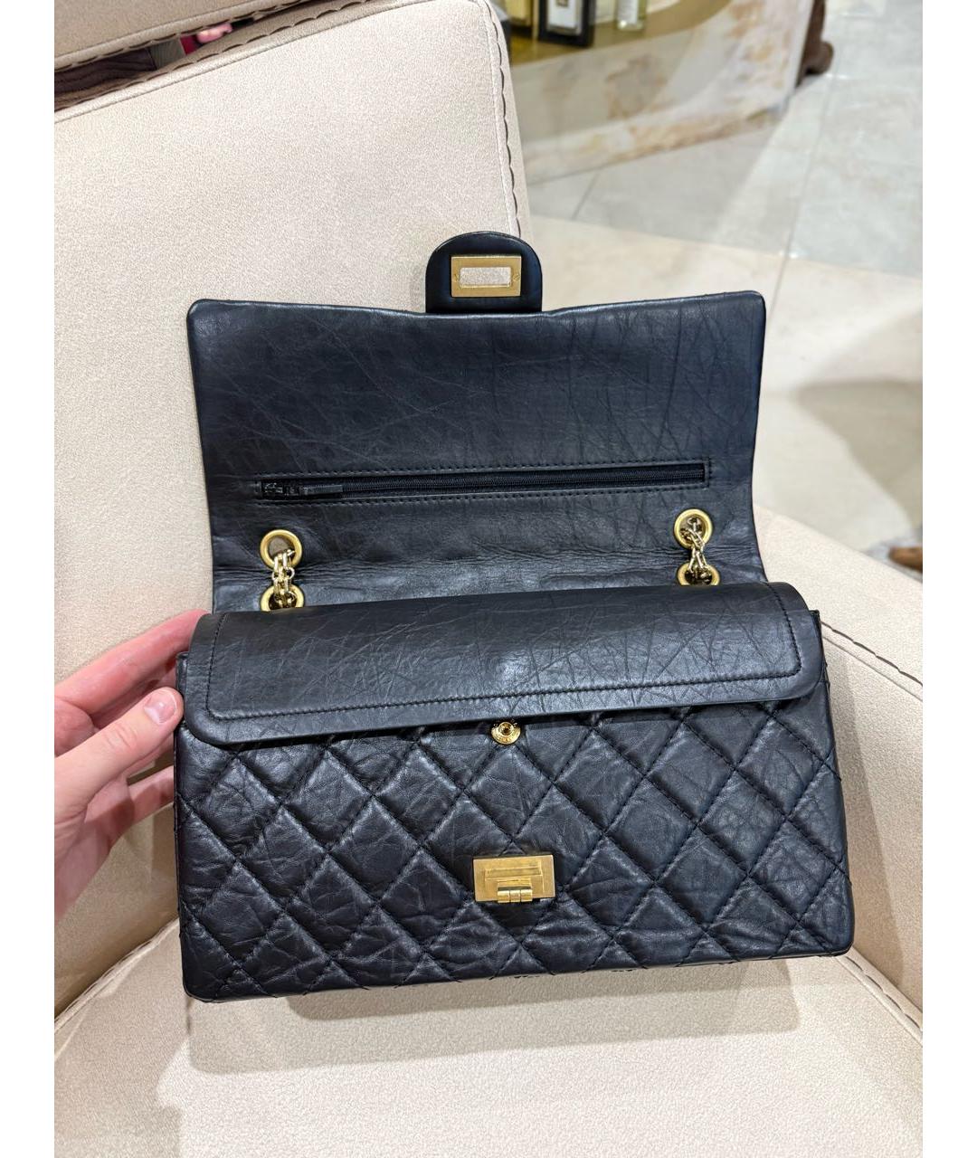 CHANEL Черная кожаная сумка через плечо, фото 4