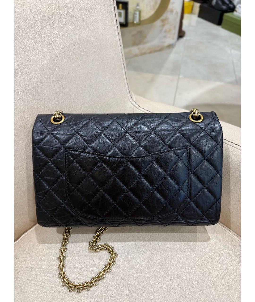 CHANEL Черная кожаная сумка через плечо, фото 3