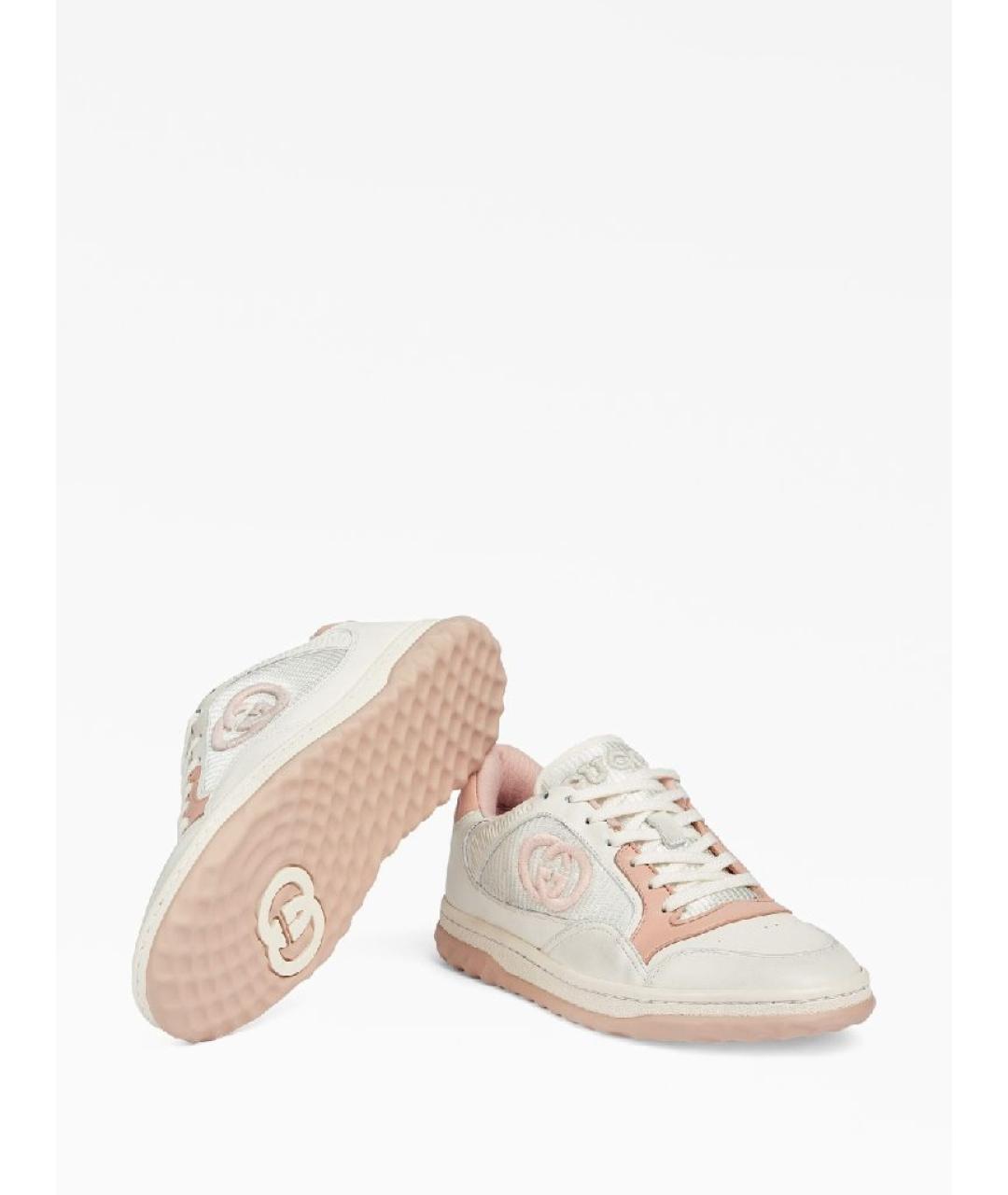 GUCCI Розовые кожаные кеды, фото 6