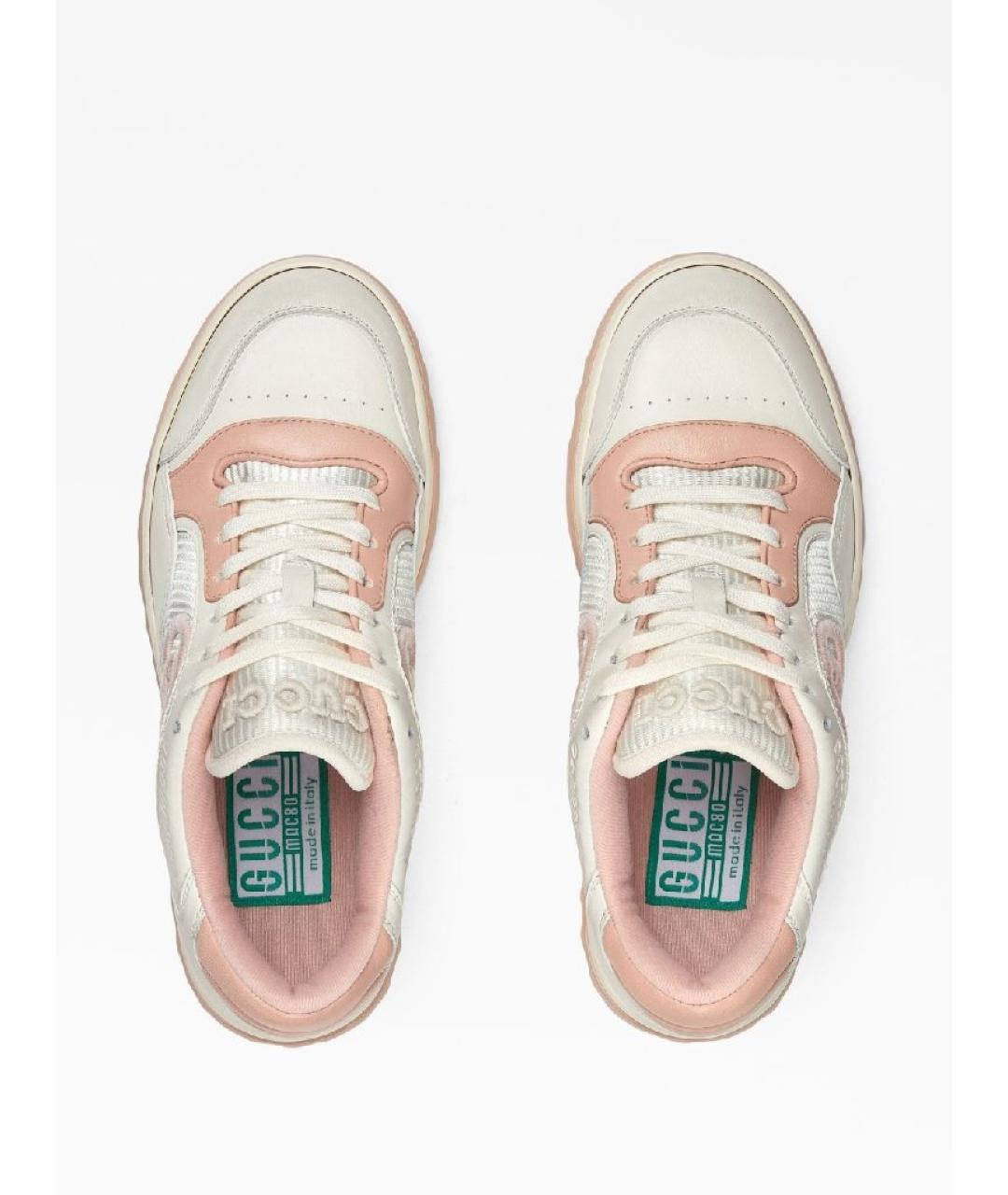 GUCCI Розовые кожаные кеды, фото 3