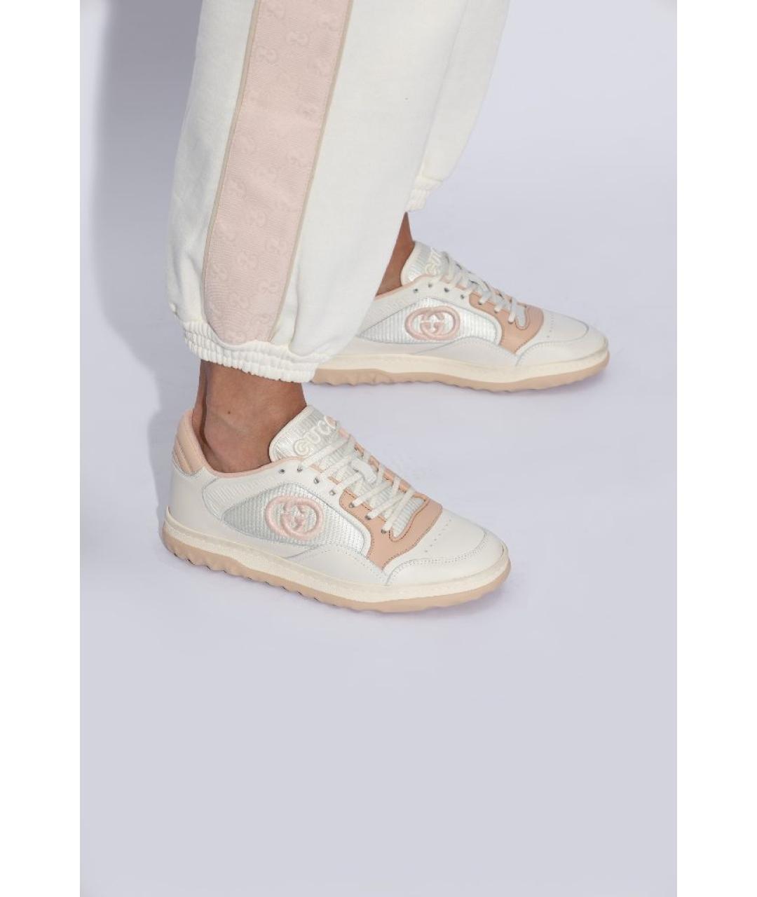 GUCCI Розовые кожаные кеды, фото 8