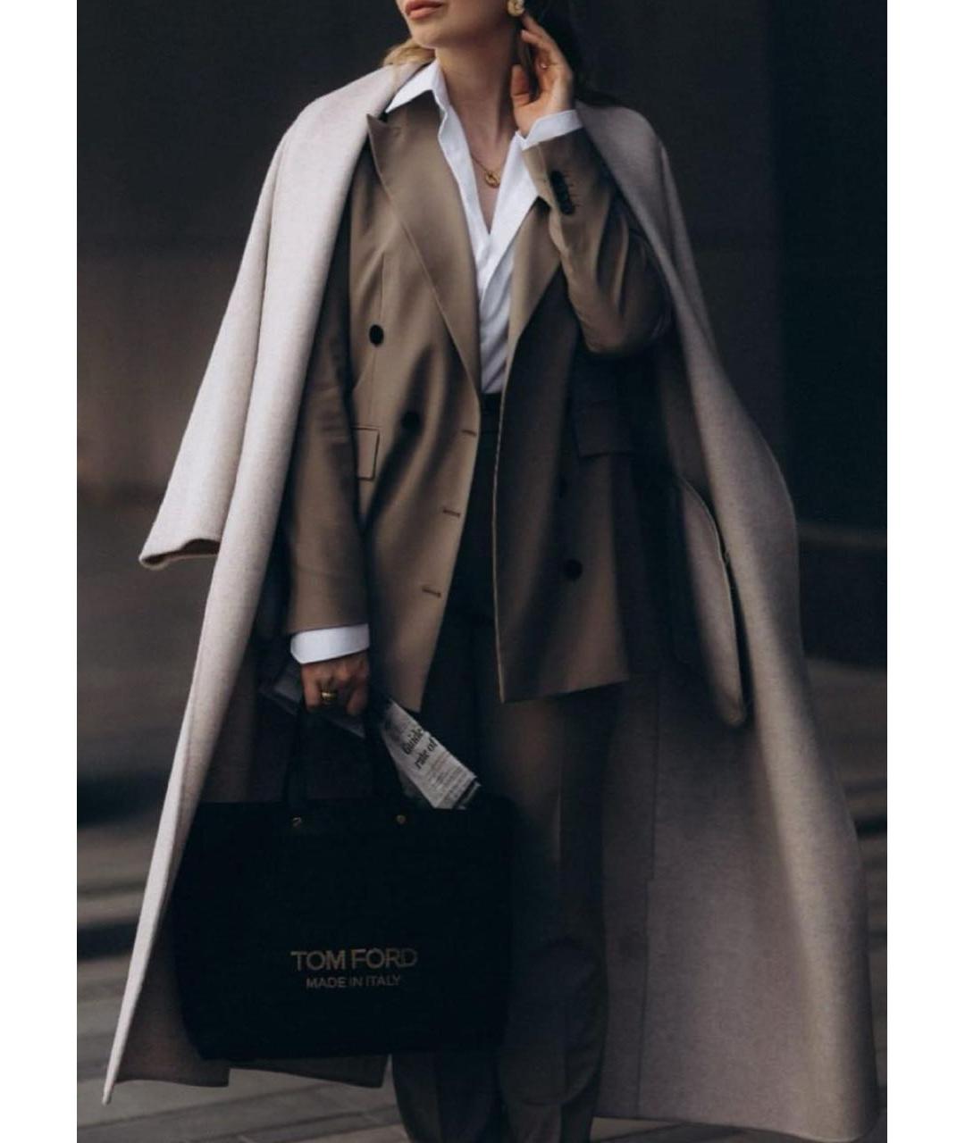 TOM FORD Черная кожаная сумка тоут, фото 5