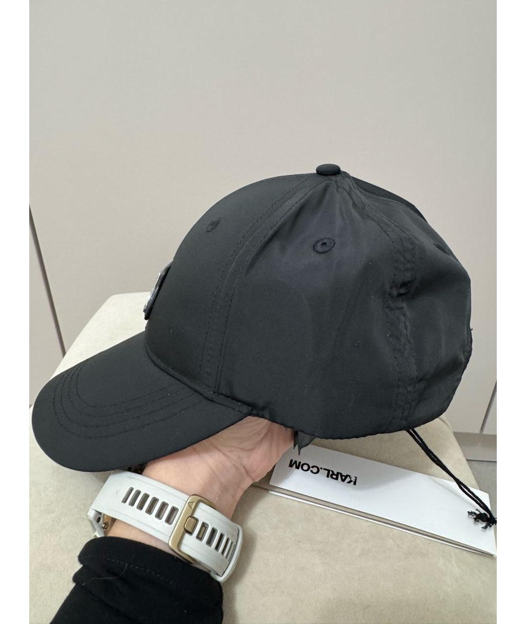 KARL LAGERFELD Черная синтетическая кепка, фото 3