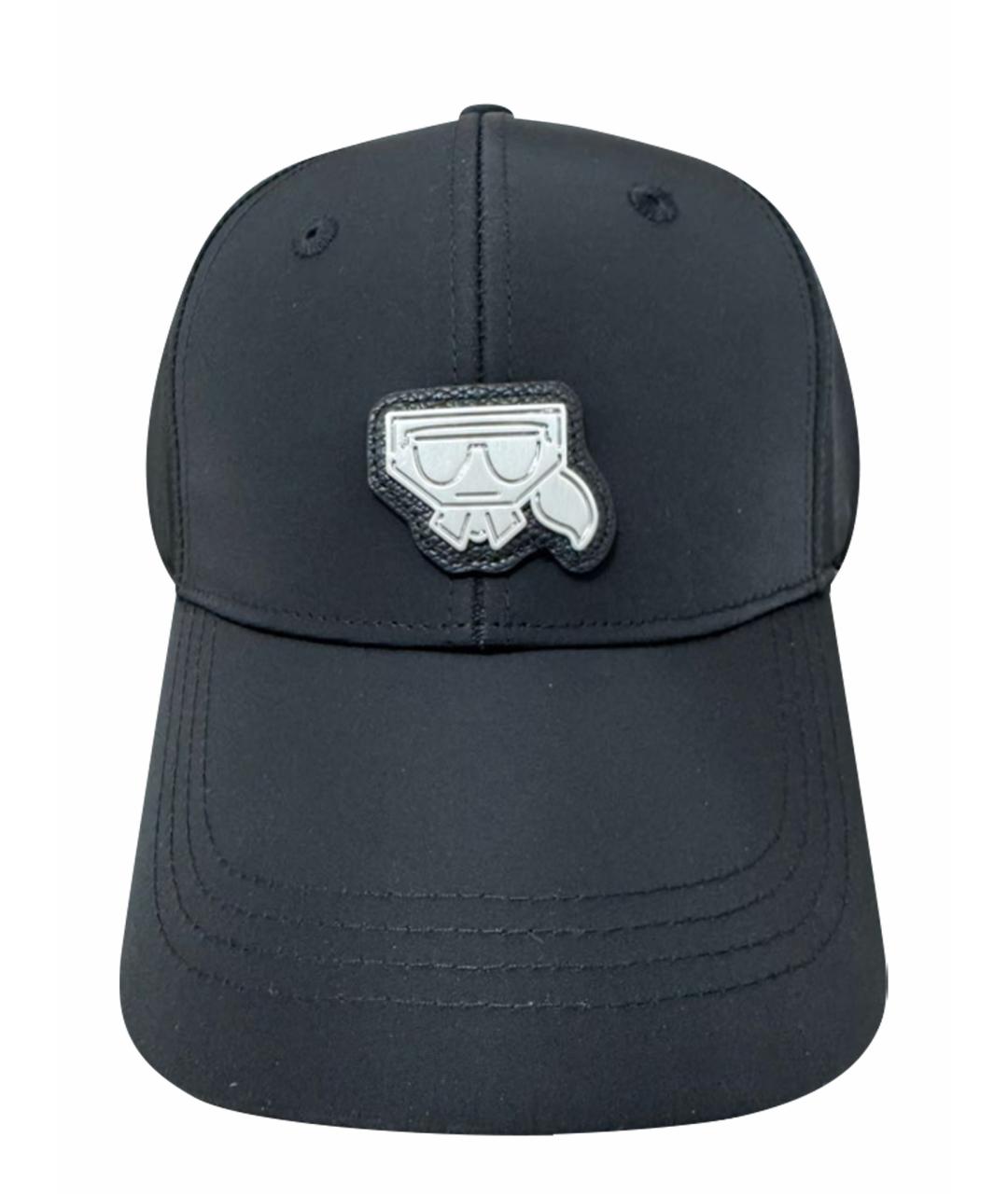 KARL LAGERFELD Черная синтетическая кепка, фото 1