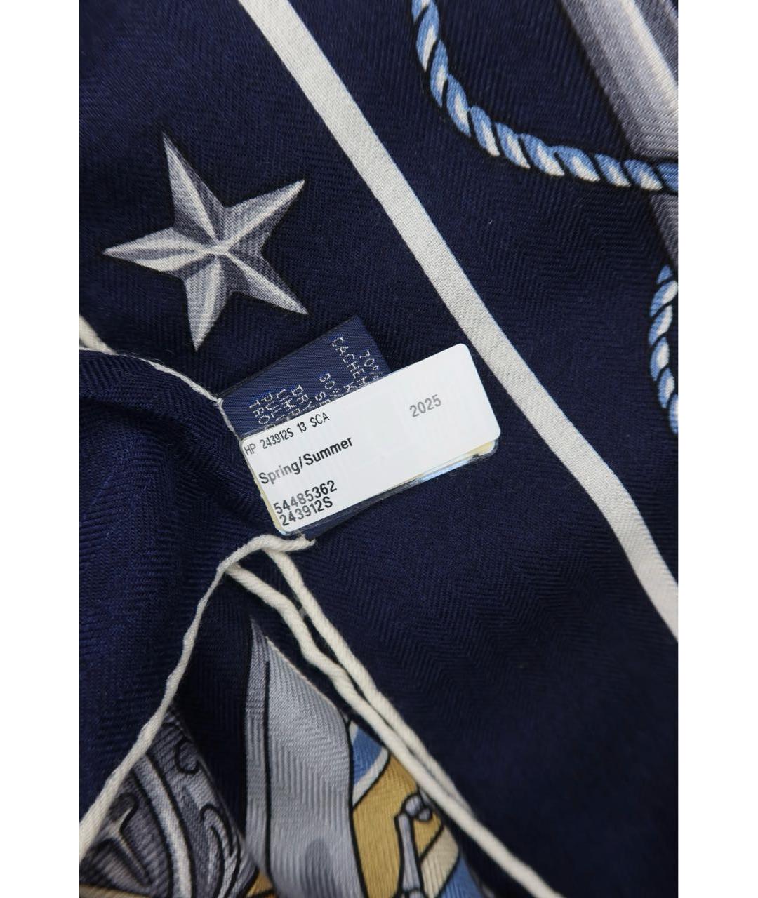 HERMES Мульти кашемировый платок, фото 3