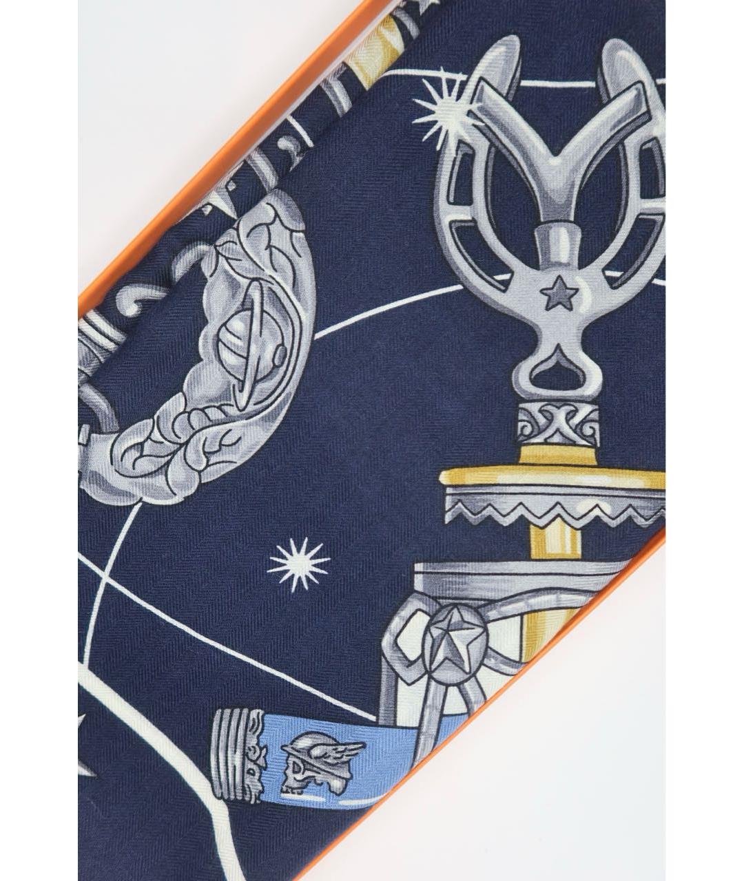 HERMES Мульти кашемировый платок, фото 5