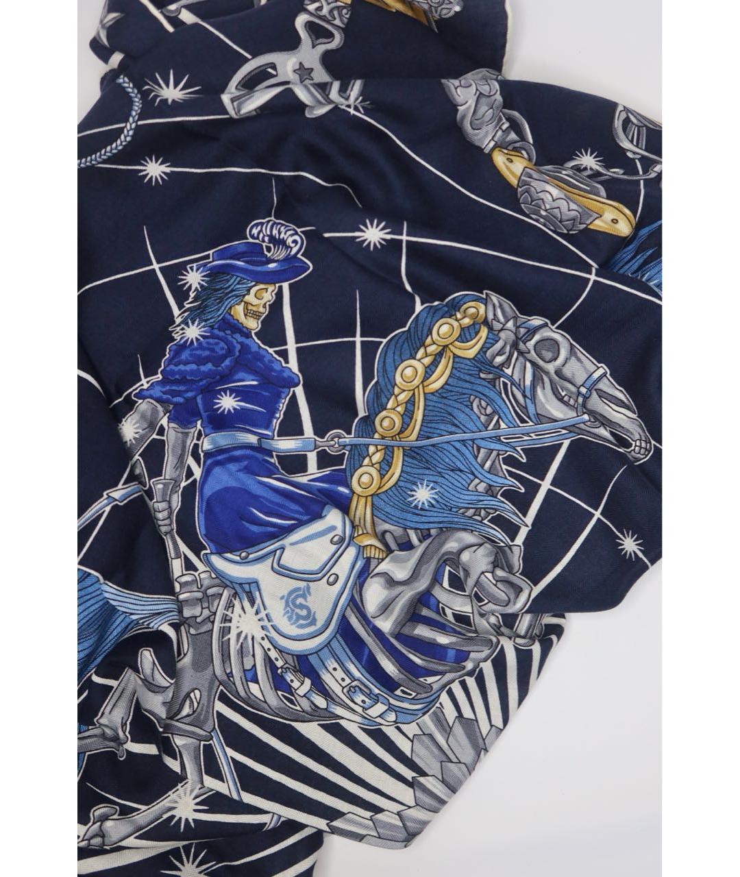 HERMES Мульти кашемировый платок, фото 2