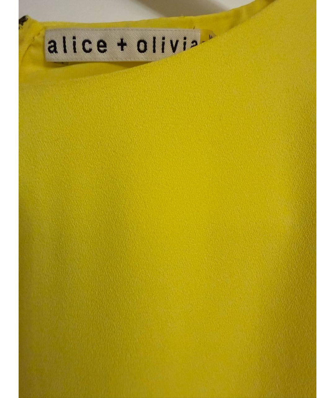 ALICE+OLIVIA Желтый полиэстеровый комбинезон, фото 4