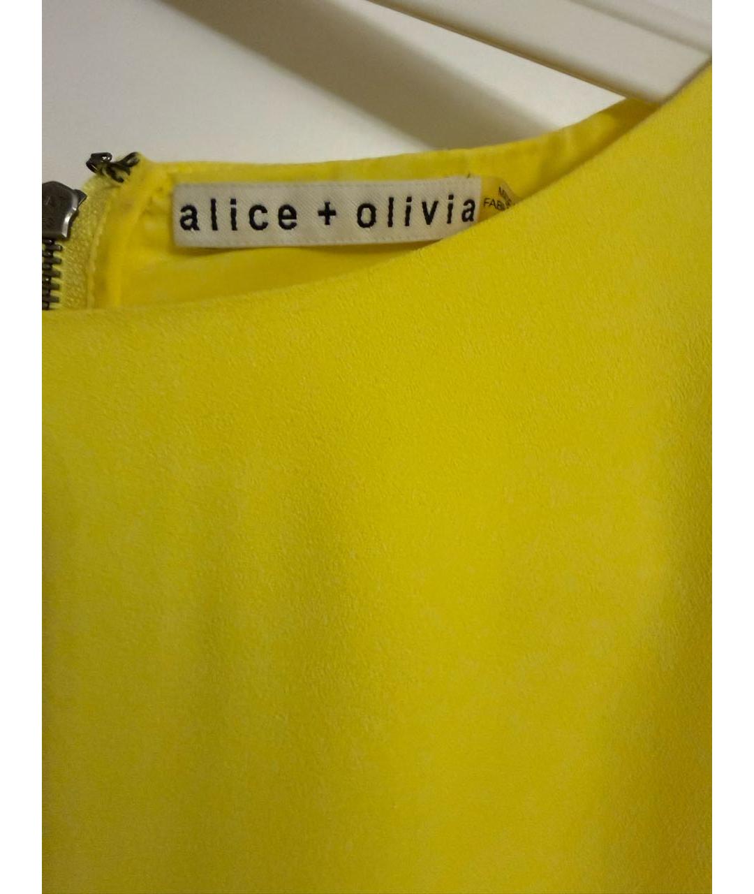 ALICE+OLIVIA Желтый полиэстеровый комбинезон, фото 5