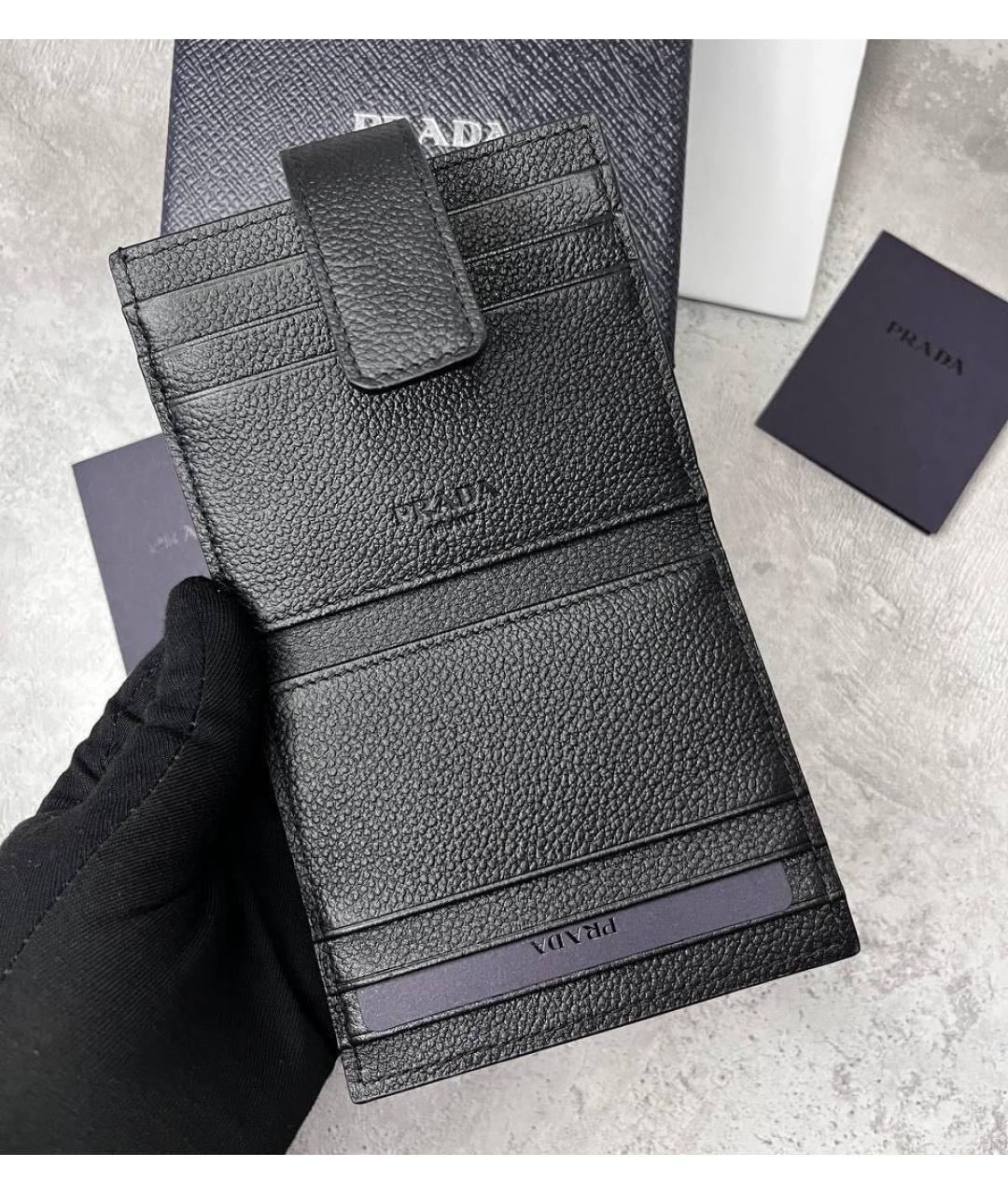 PRADA Черный кожаный кардхолдер, фото 3
