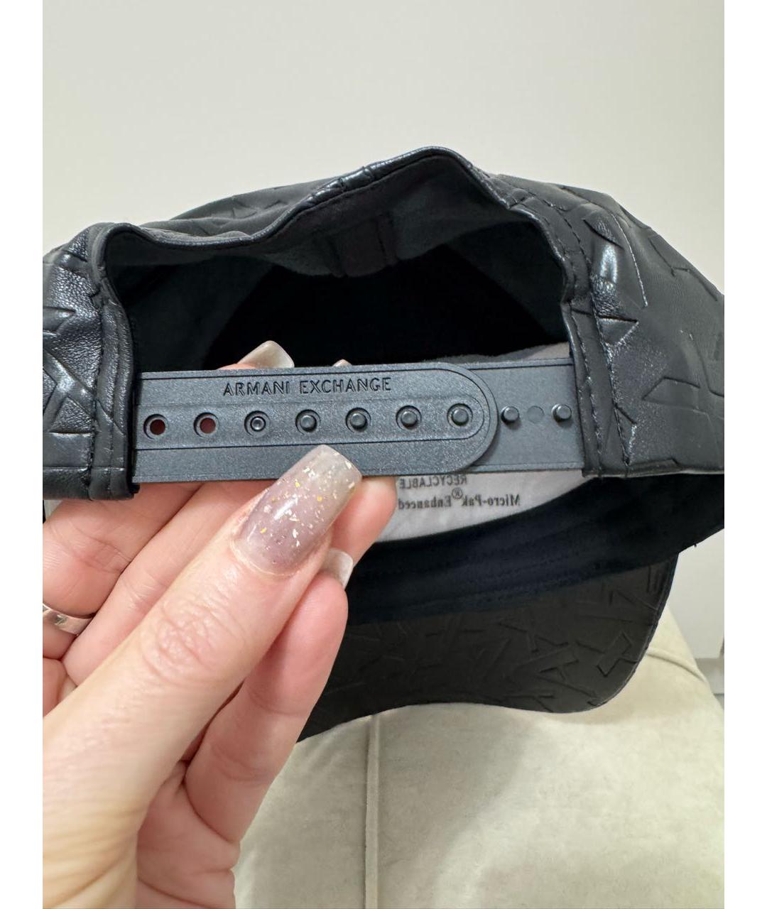 ARMANI EXCHANGE Черная синтетическая кепка, фото 6