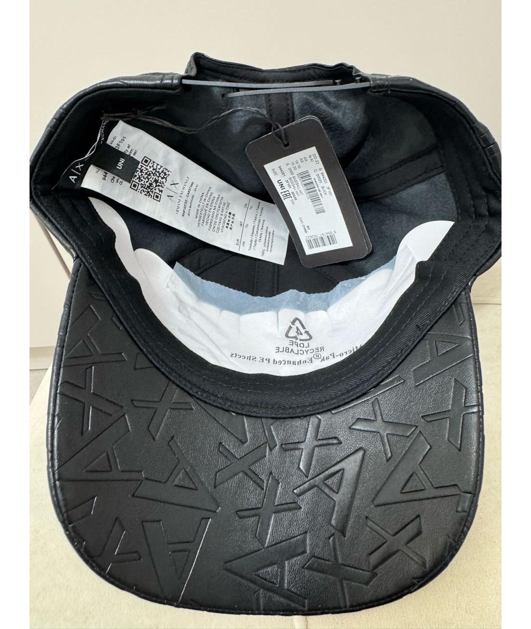 ARMANI EXCHANGE Черная синтетическая кепка, фото 7