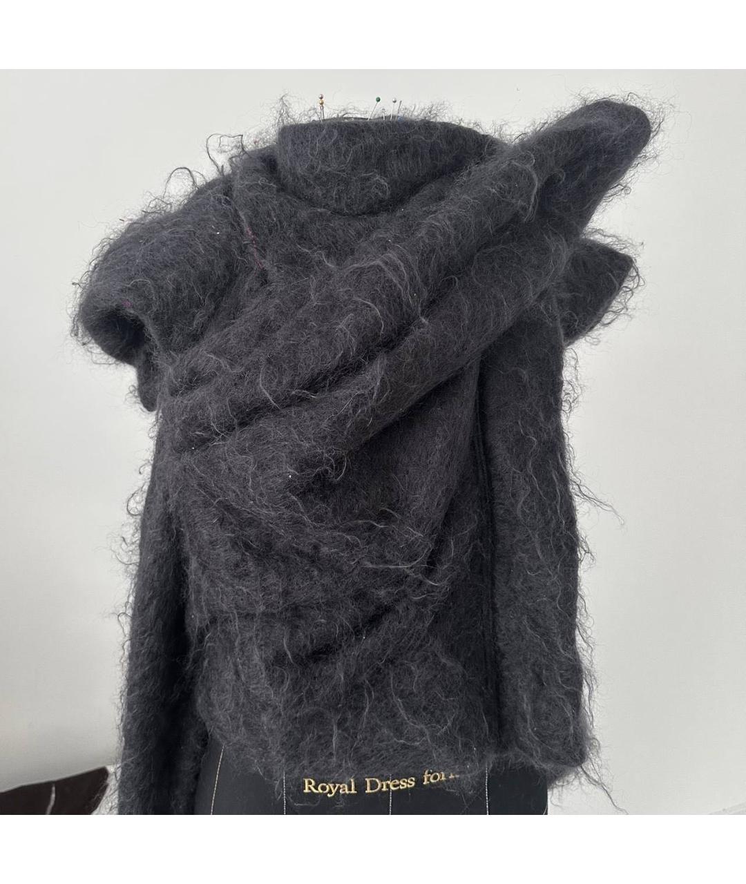 RICK OWENS Черный шерстяной жилет, фото 7