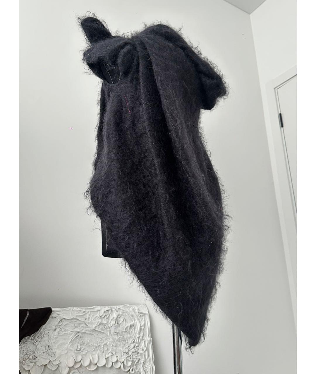 RICK OWENS Черный шерстяной жилет, фото 6