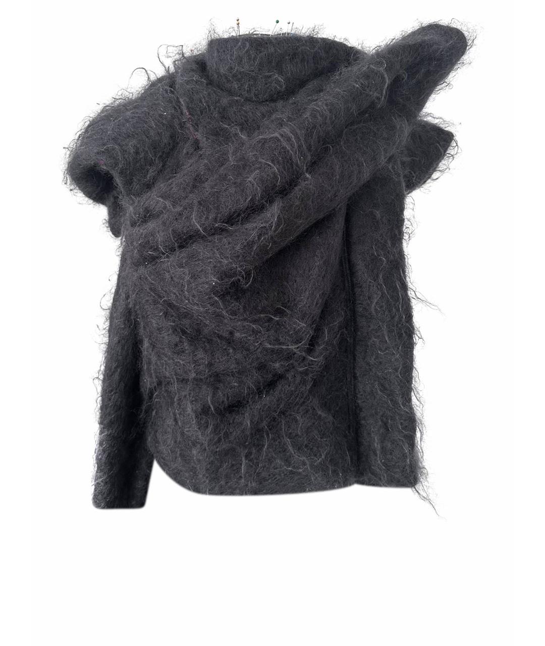 RICK OWENS Черный шерстяной жилет, фото 1