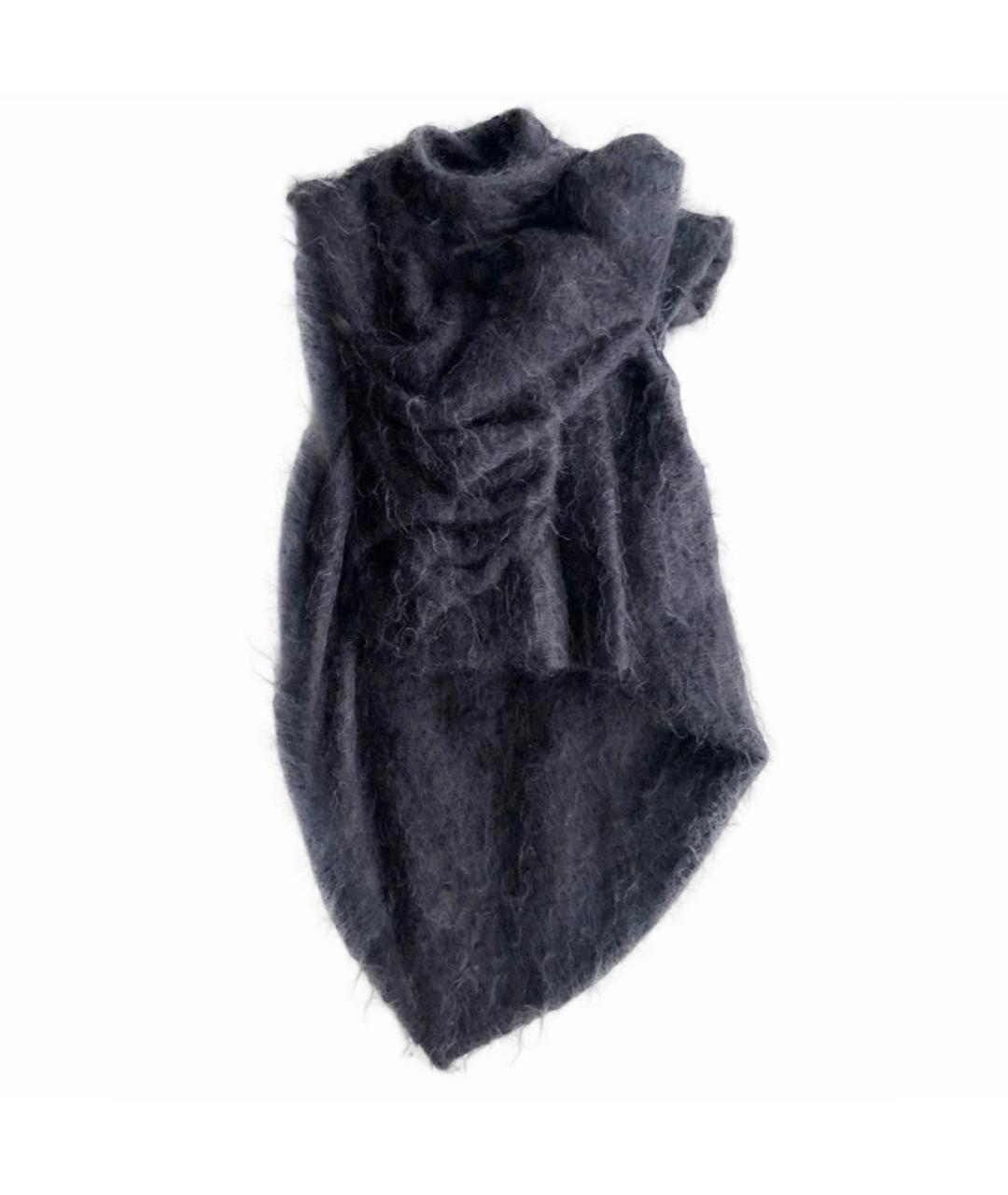 RICK OWENS Черный шерстяной жилет, фото 2