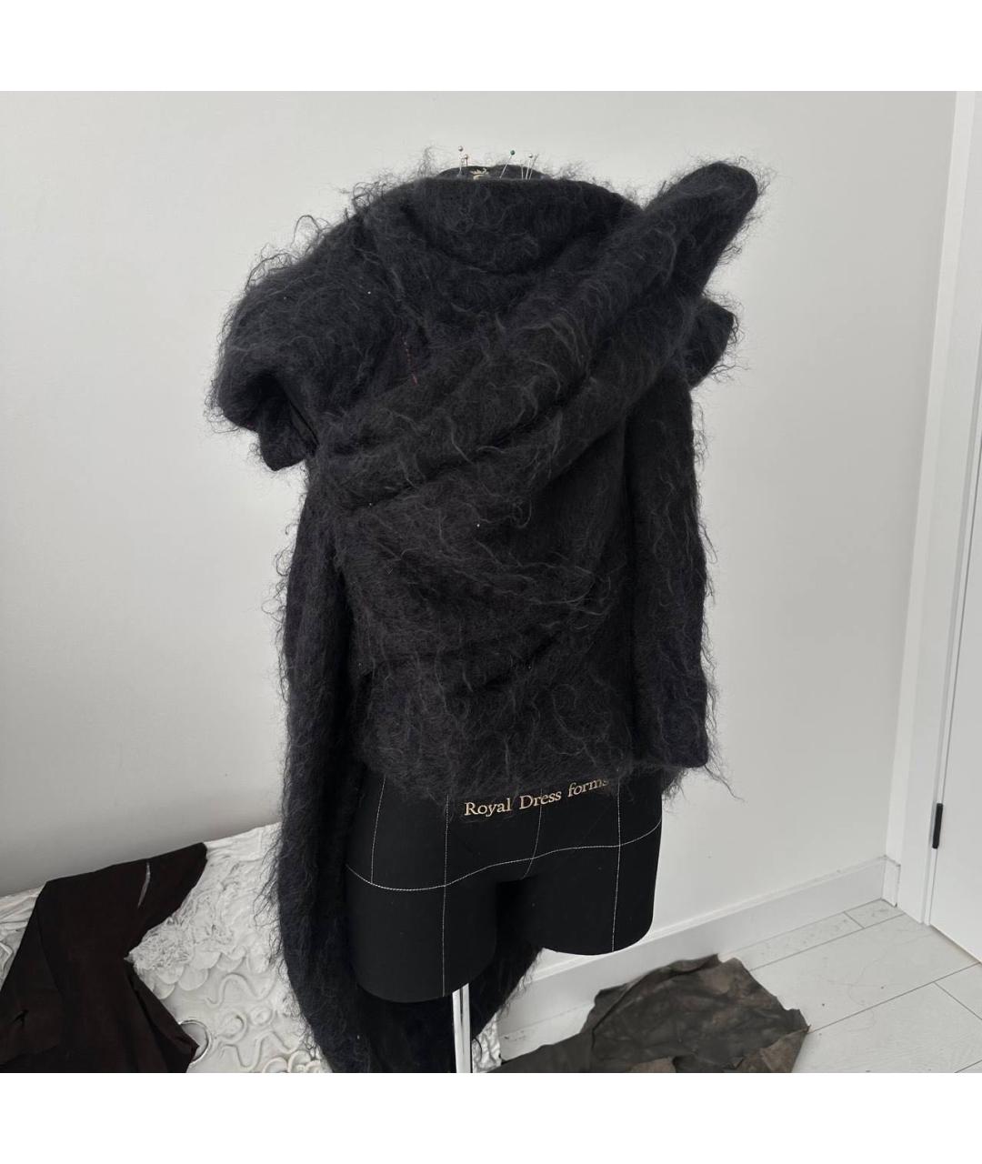 RICK OWENS Черный шерстяной жилет, фото 5