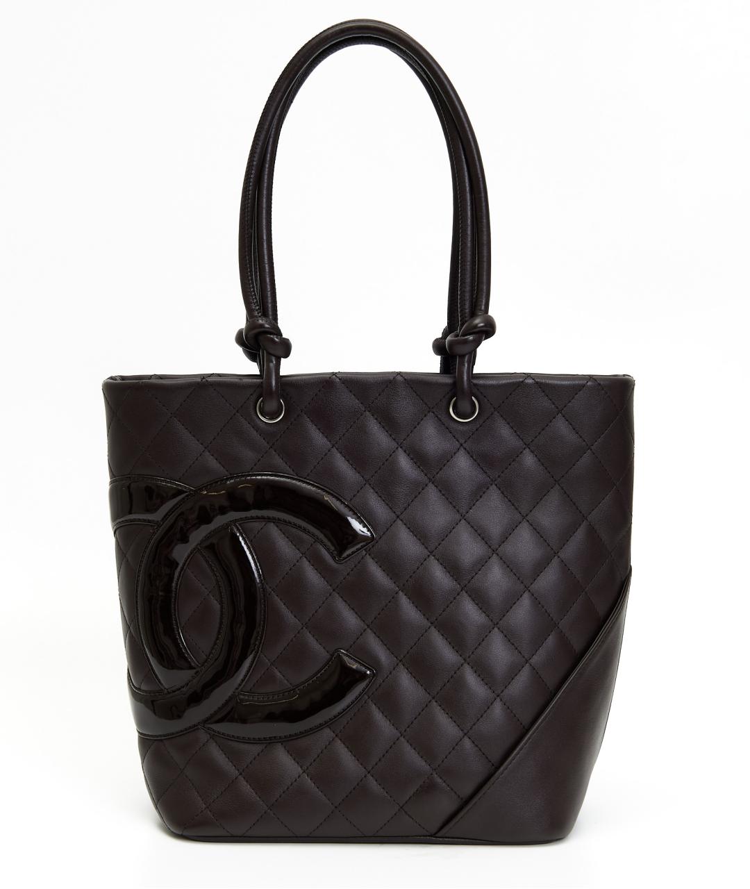 CHANEL Бордовая кожаная сумка тоут, фото 7