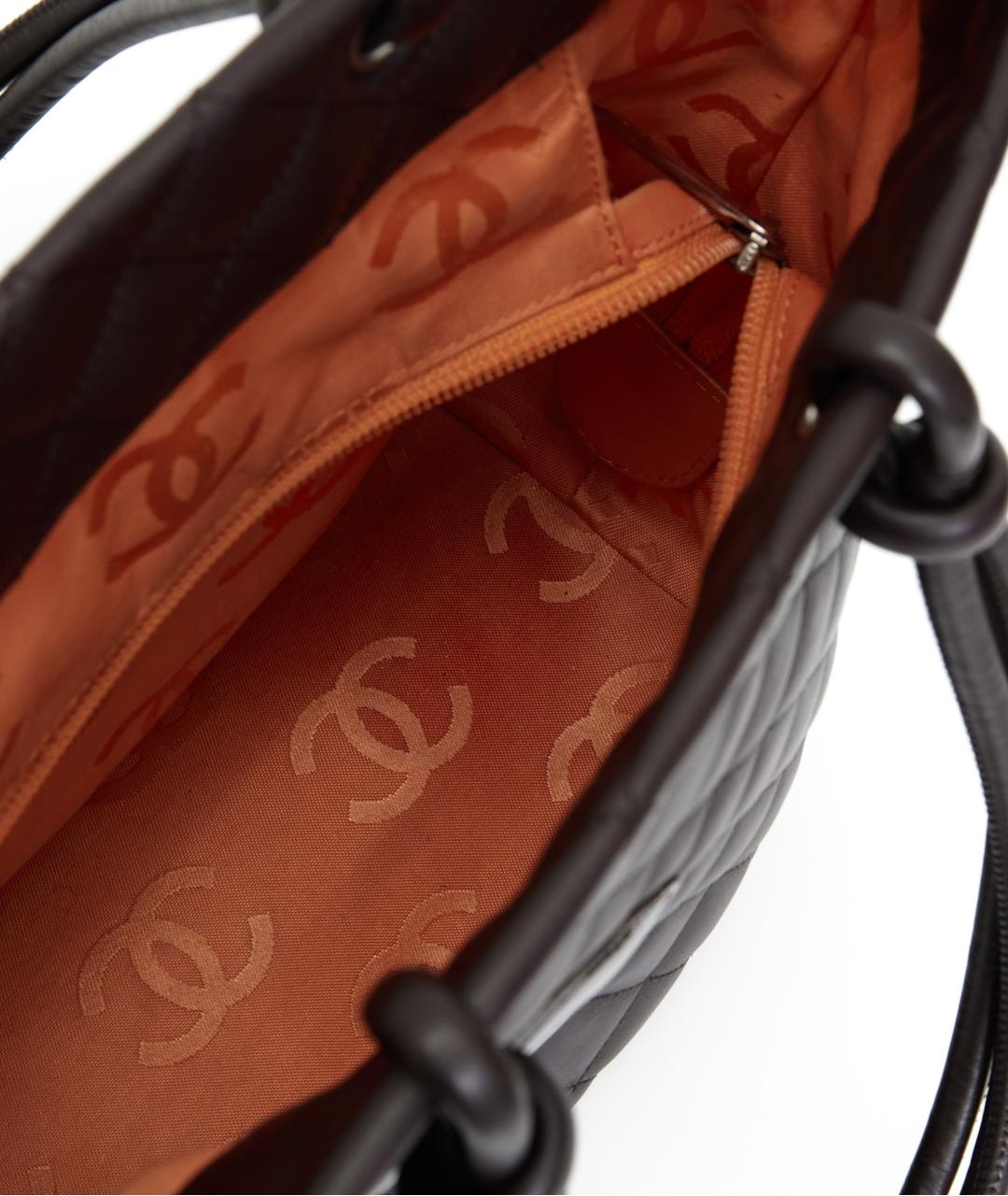 CHANEL Бордовая кожаная сумка тоут, фото 2