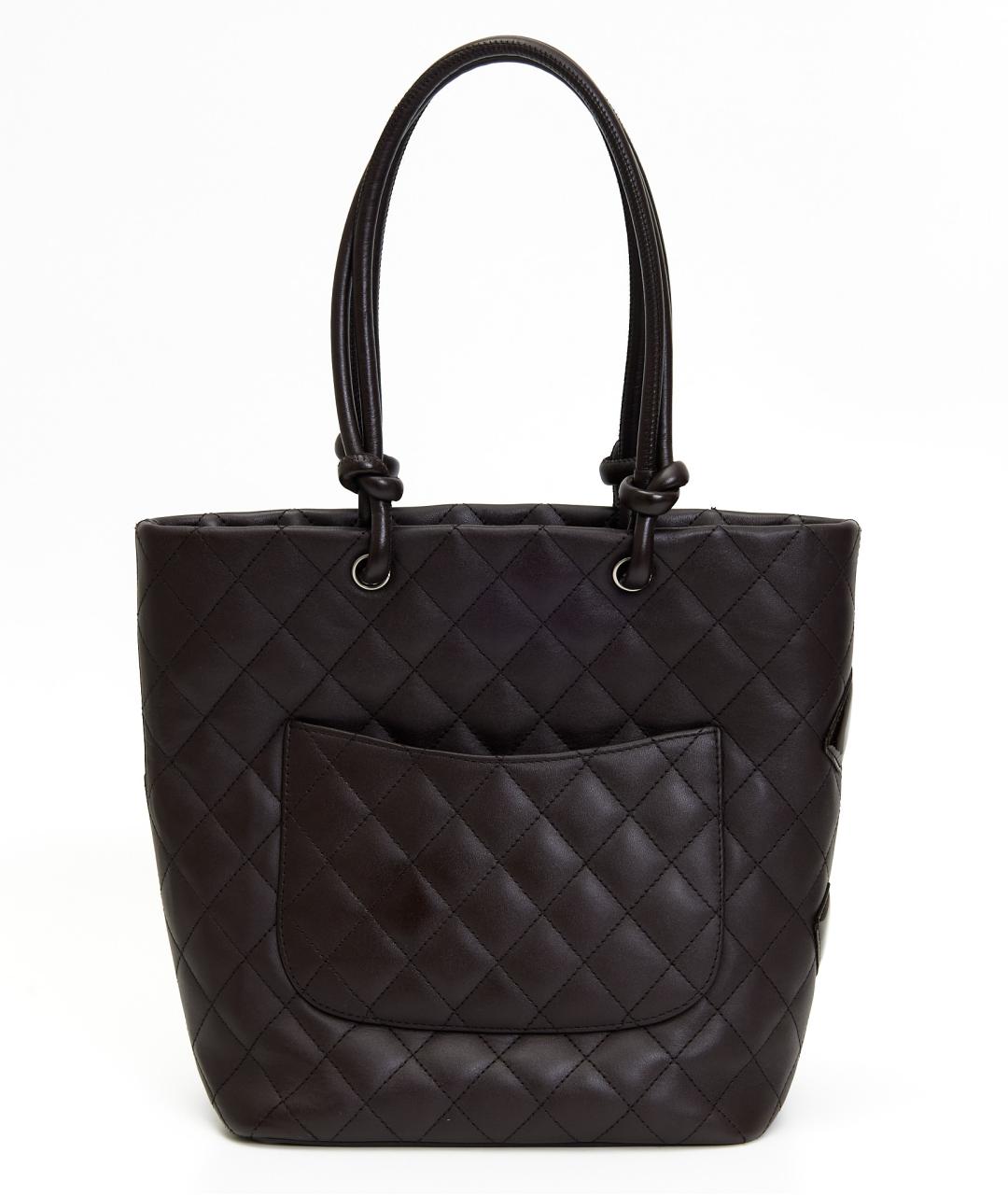 CHANEL Бордовая кожаная сумка тоут, фото 6