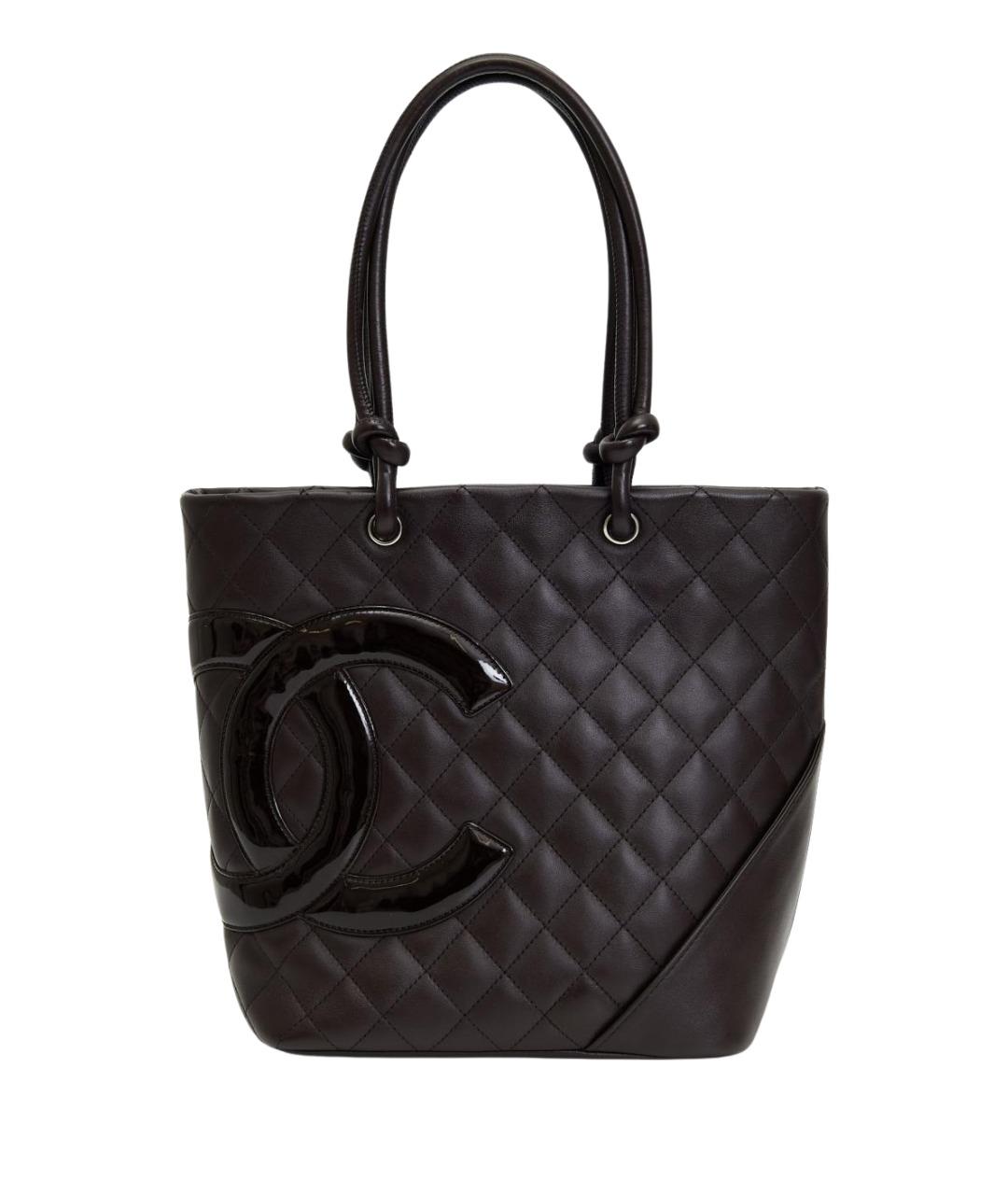 CHANEL Бордовая кожаная сумка тоут, фото 8