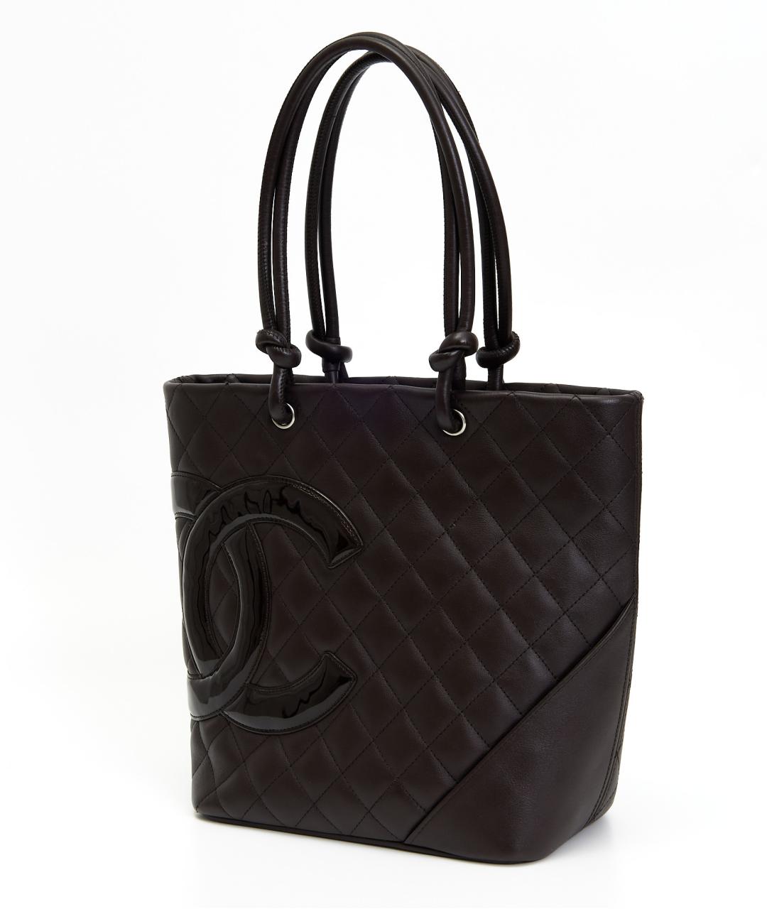 CHANEL Бордовая кожаная сумка тоут, фото 5