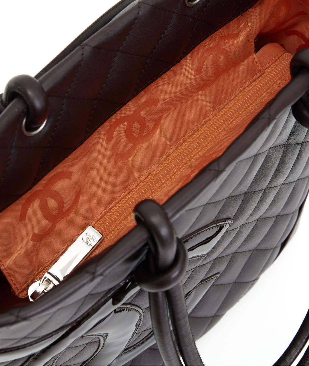 CHANEL Бордовая кожаная сумка тоут, фото 3