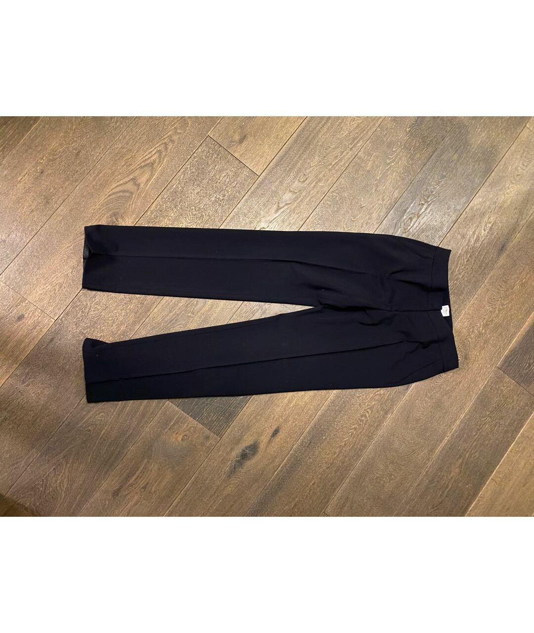 ARMANI COLLEZIONI Черные шерстяные прямые брюки, фото 6
