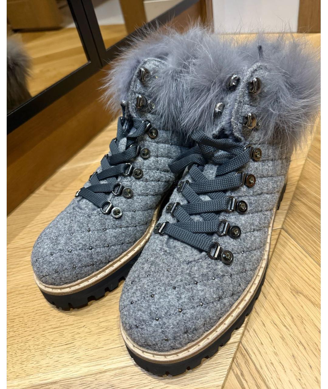 LE SILLA Серые текстильные ботинки, фото 3