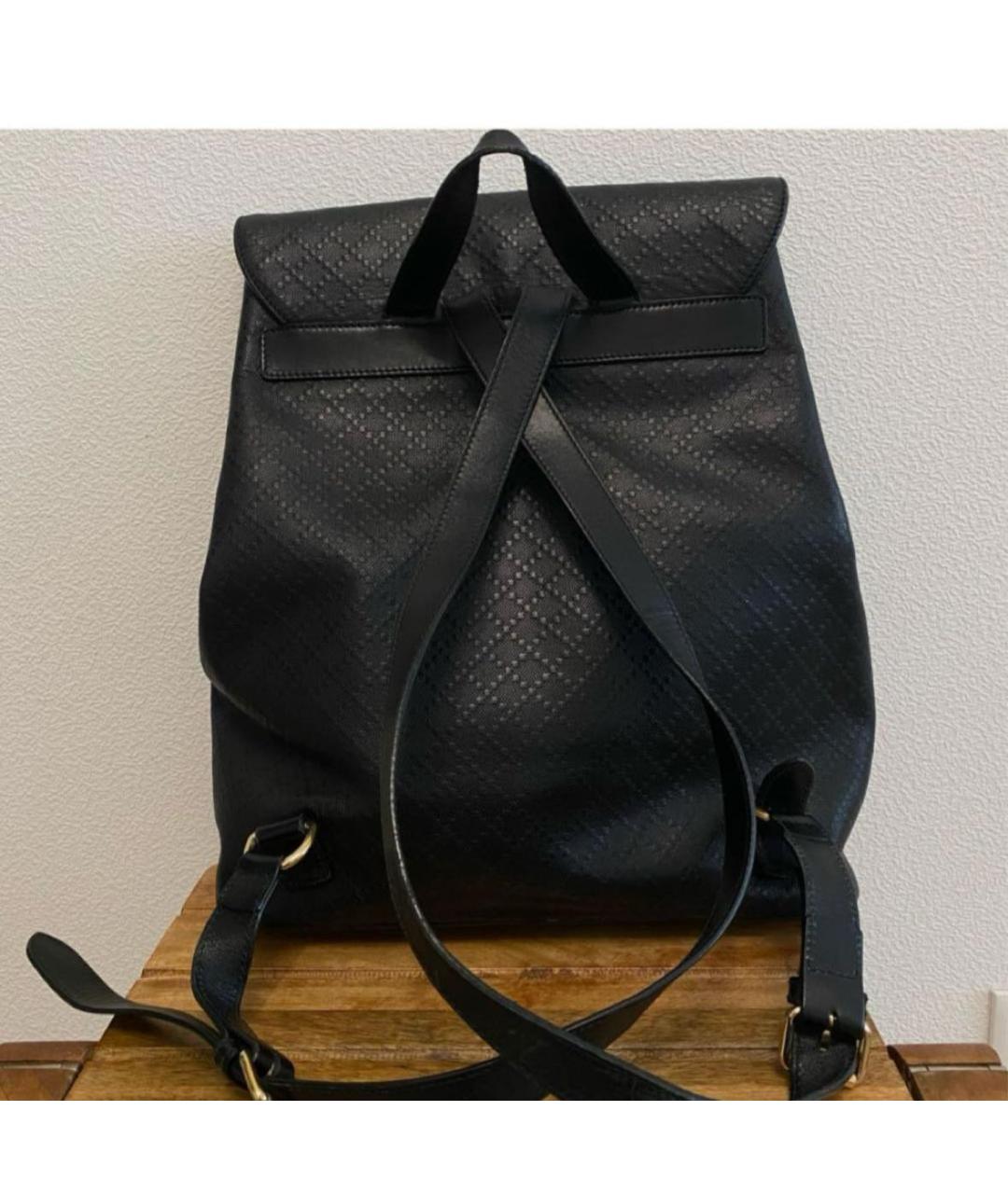 GUCCI Черный кожаный рюкзак, фото 2