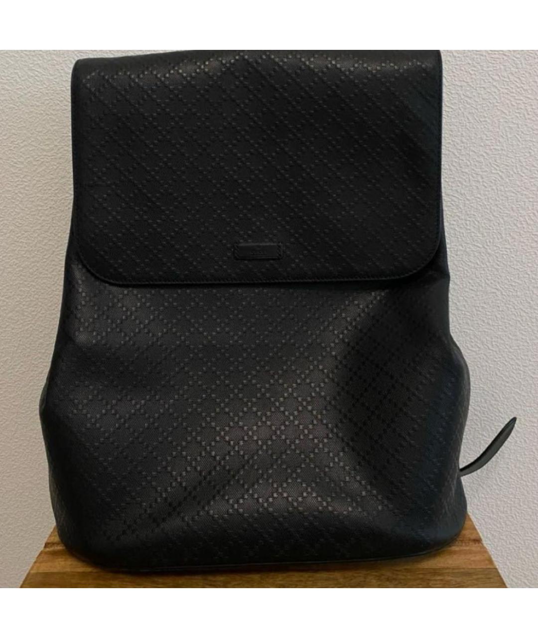GUCCI Черный кожаный рюкзак, фото 3