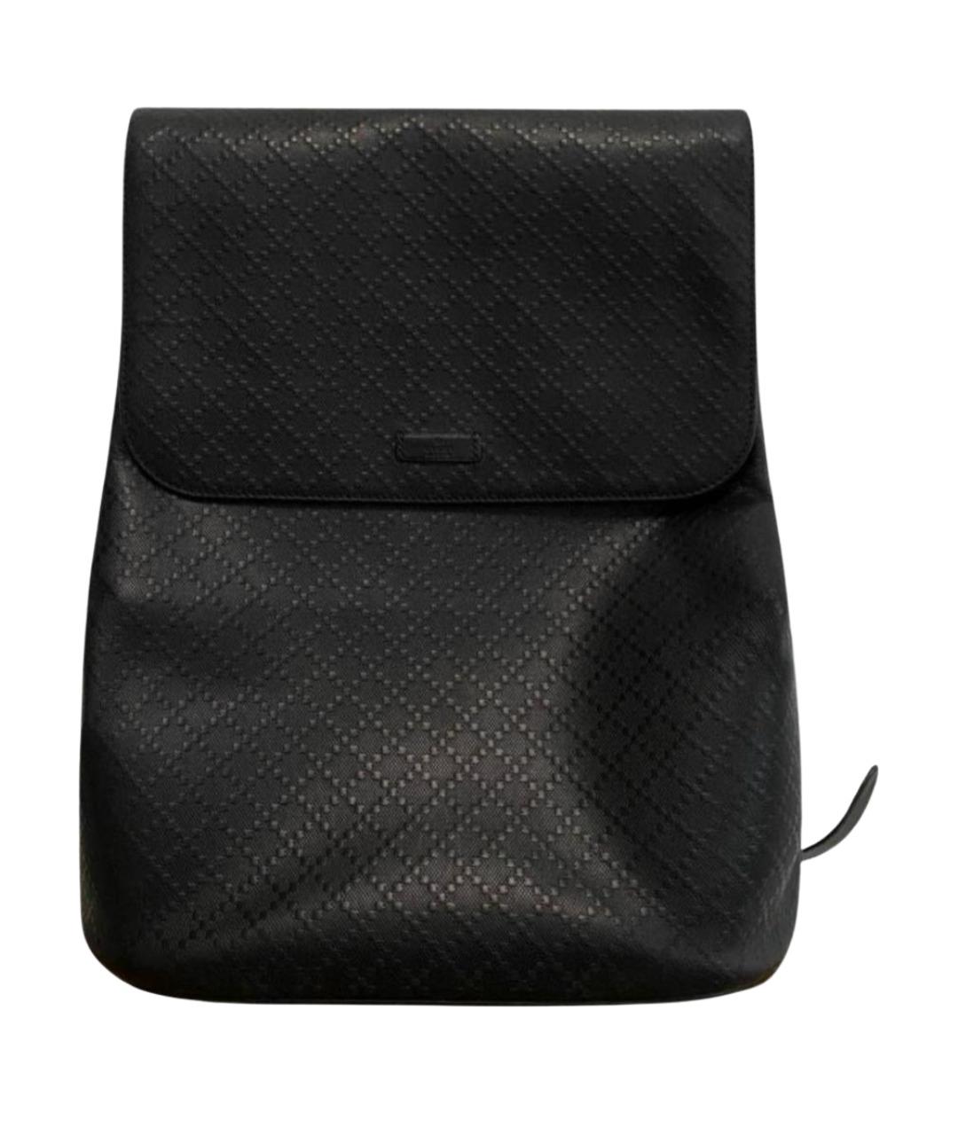 GUCCI Черный кожаный рюкзак, фото 1