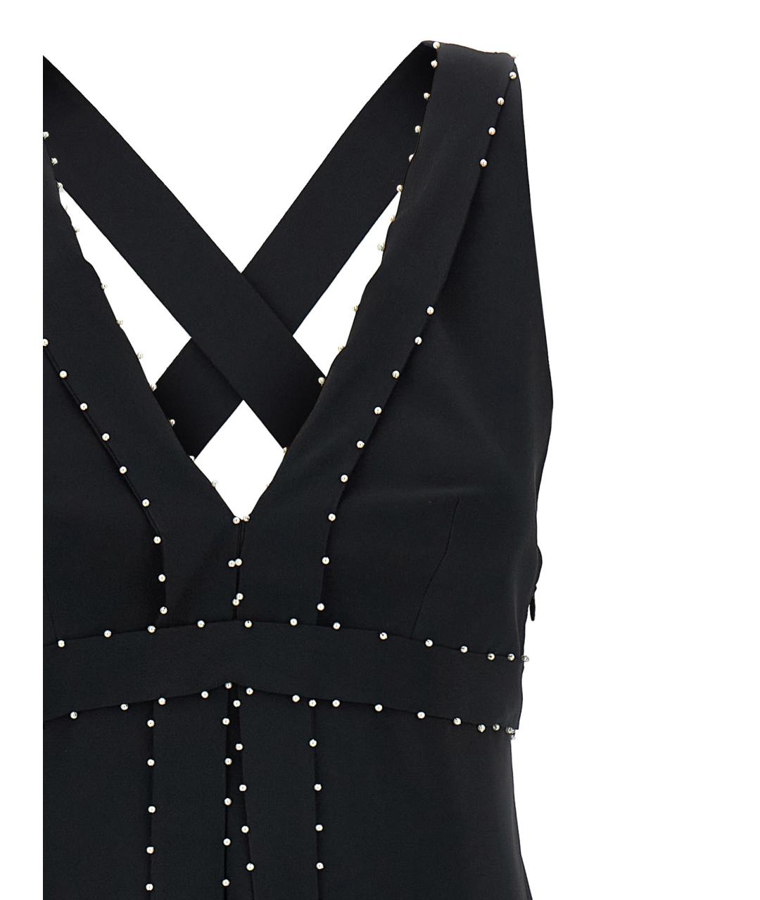 GIOVANNI BEDIN Черное ацетатное коктейльное платье, фото 3