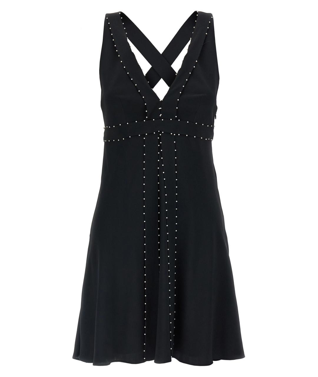 GIOVANNI BEDIN Черное ацетатное коктейльное платье, фото 1