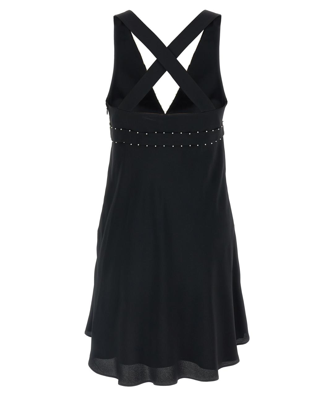 GIOVANNI BEDIN Черное ацетатное коктейльное платье, фото 2