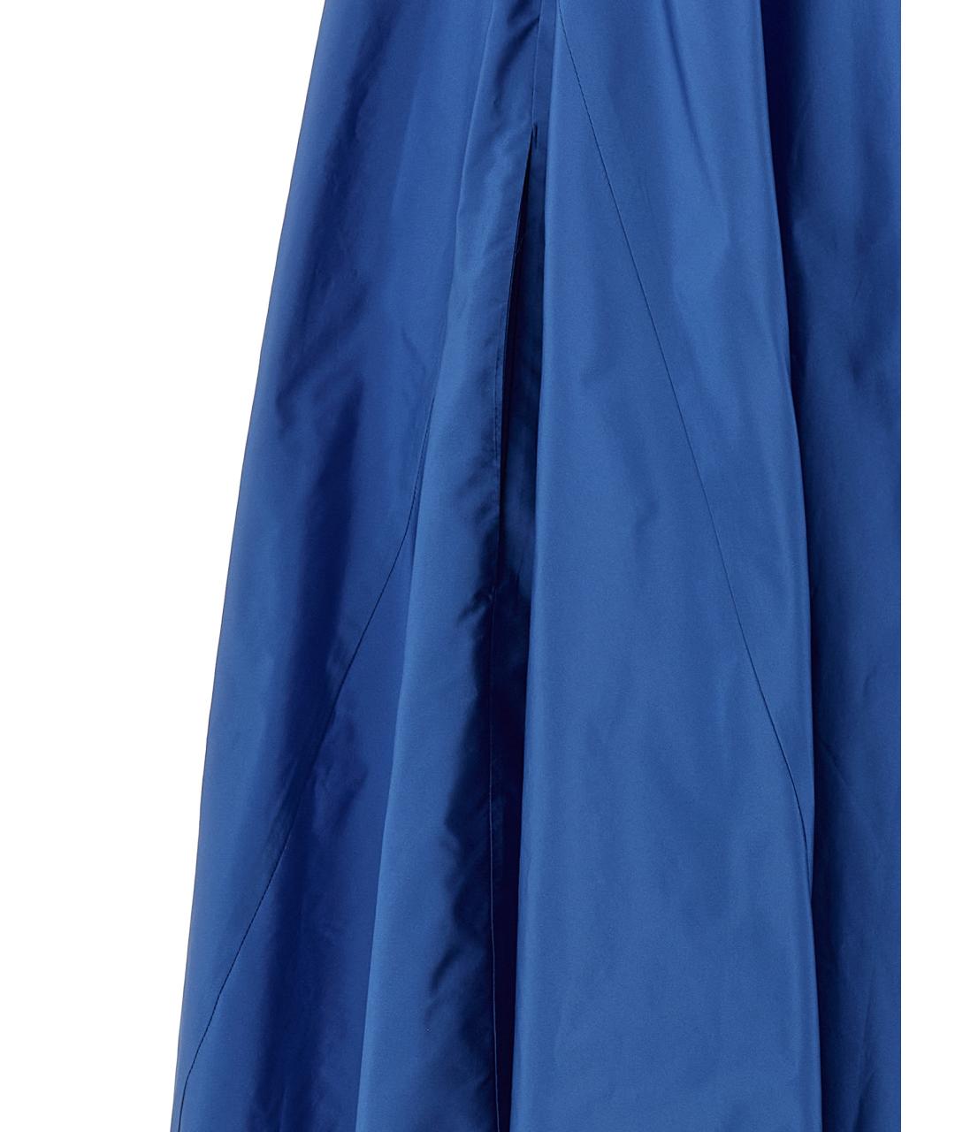 P.A.R.O.S.H. Синее полиэстеровое повседневное платье, фото 4