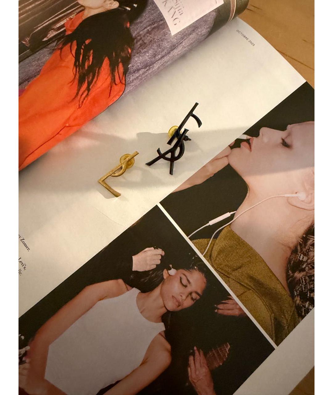 SAINT LAURENT Металлические клипсы, фото 6