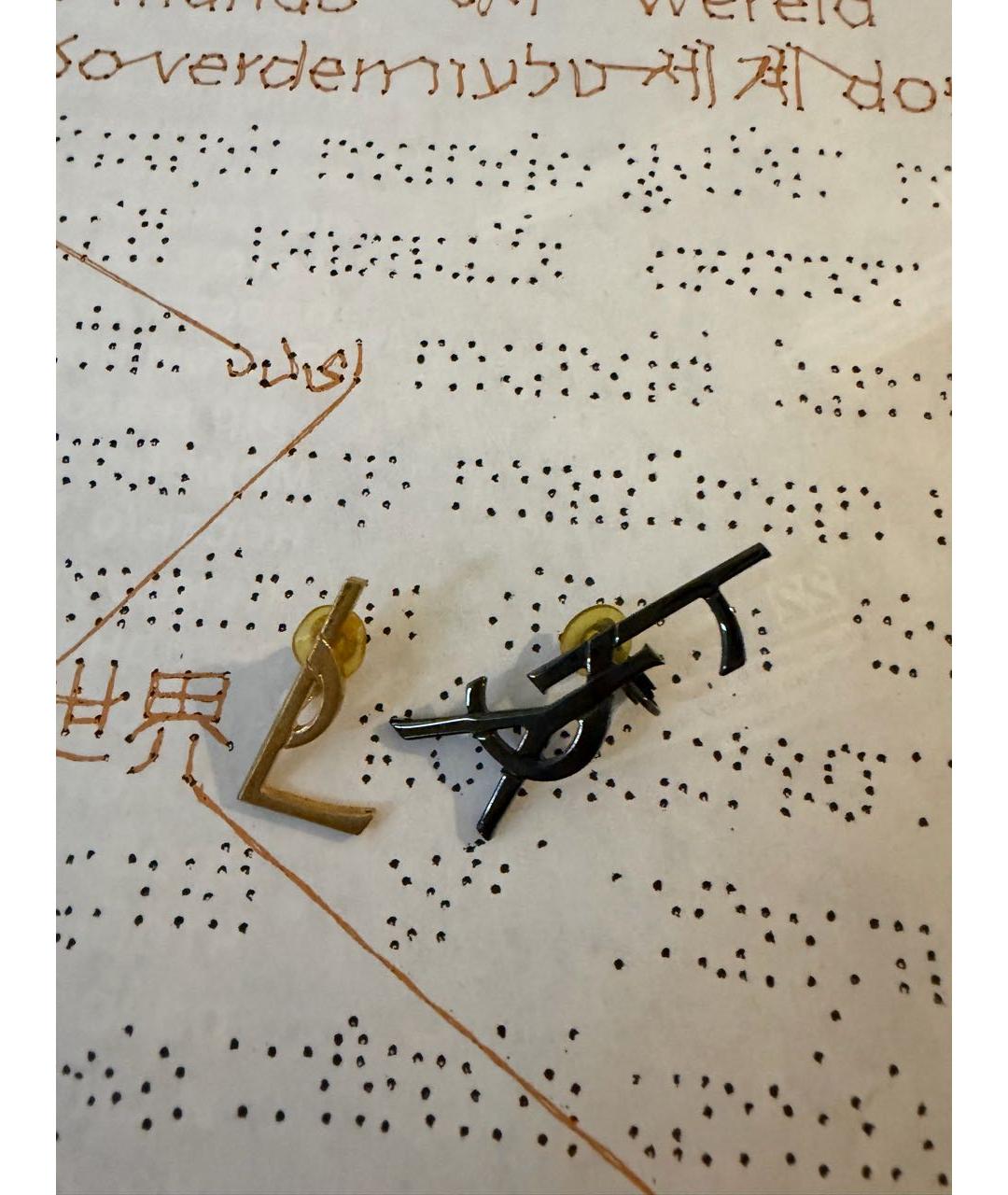 SAINT LAURENT Металлические клипсы, фото 5