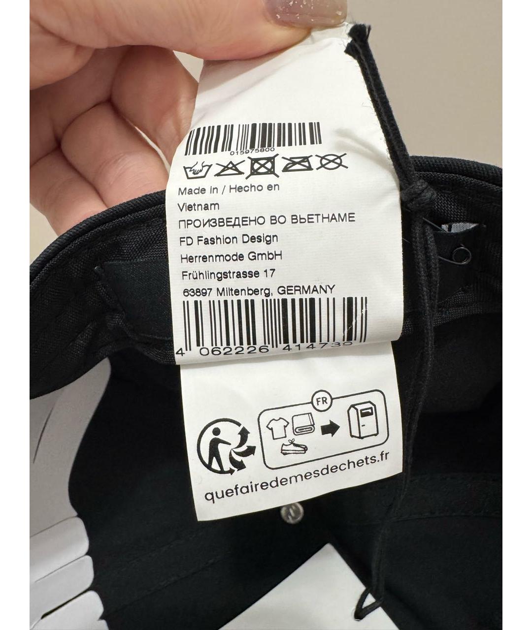 KARL LAGERFELD Черная хлопковая кепка/бейсболка, фото 8