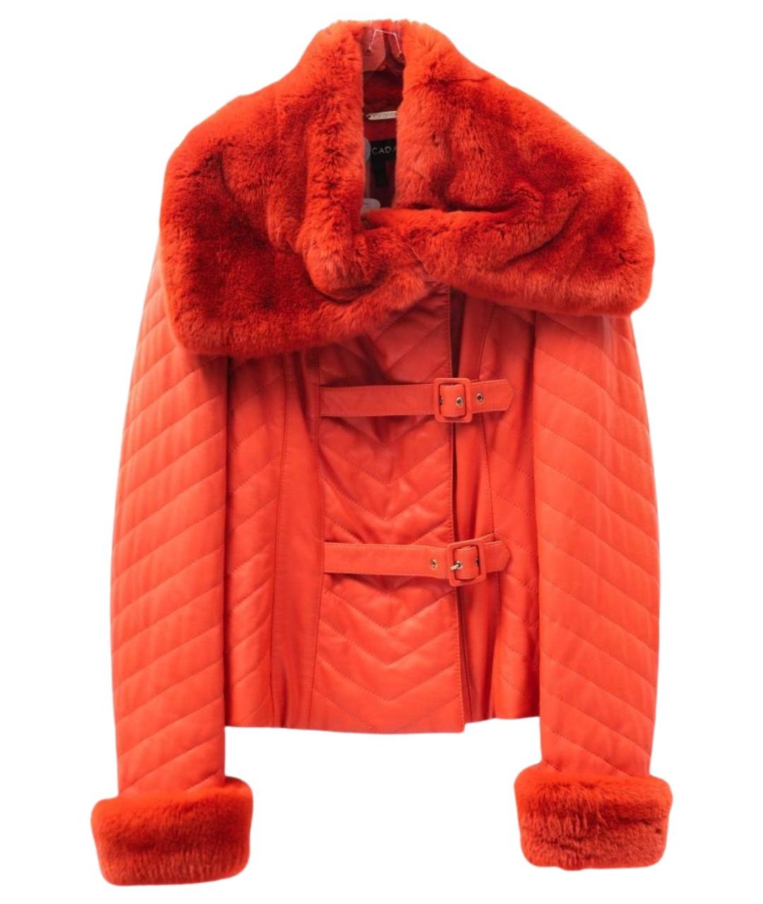 ESCADA Оранжевая кожаная куртка, фото 1