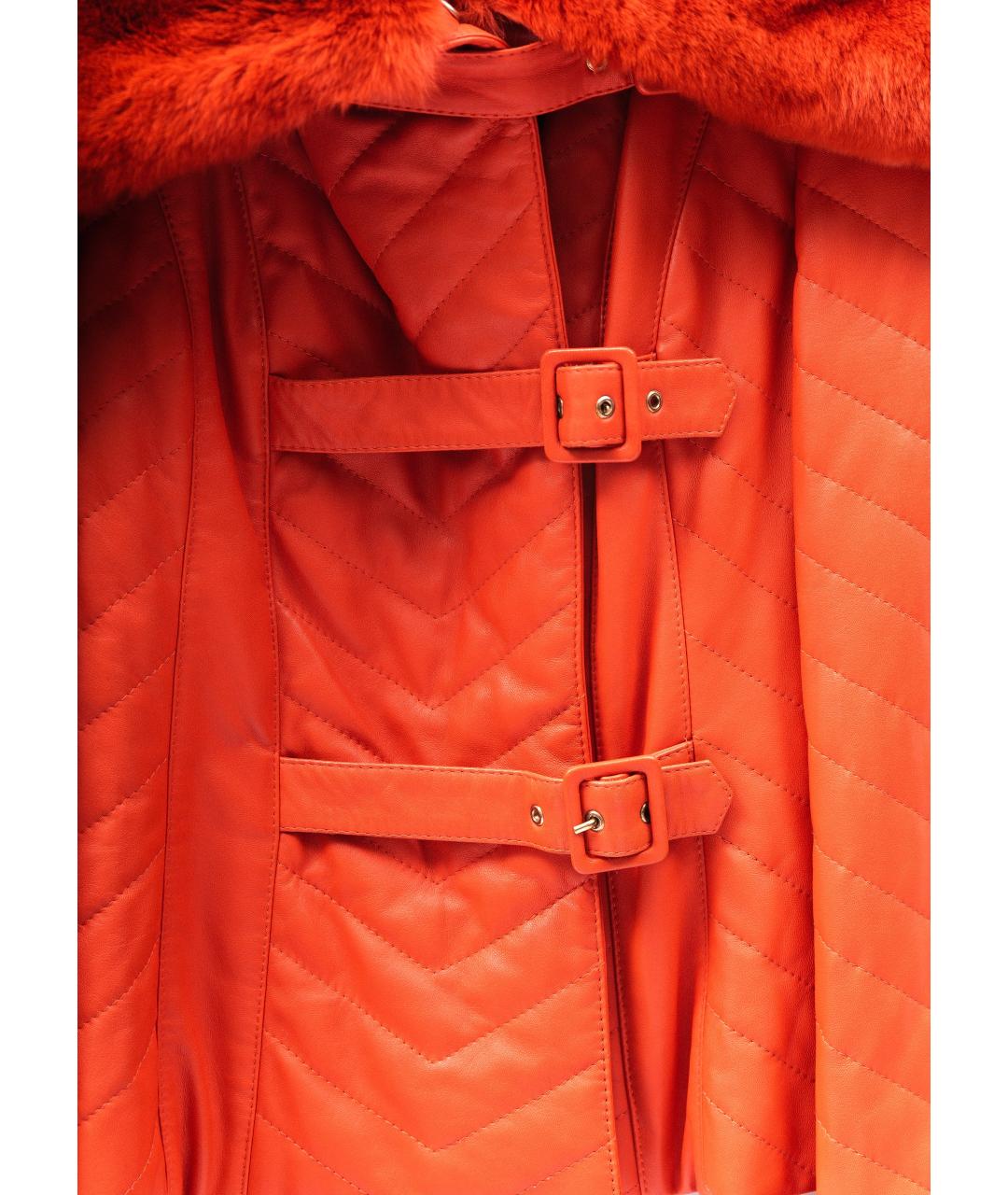 ESCADA Оранжевая кожаная куртка, фото 3