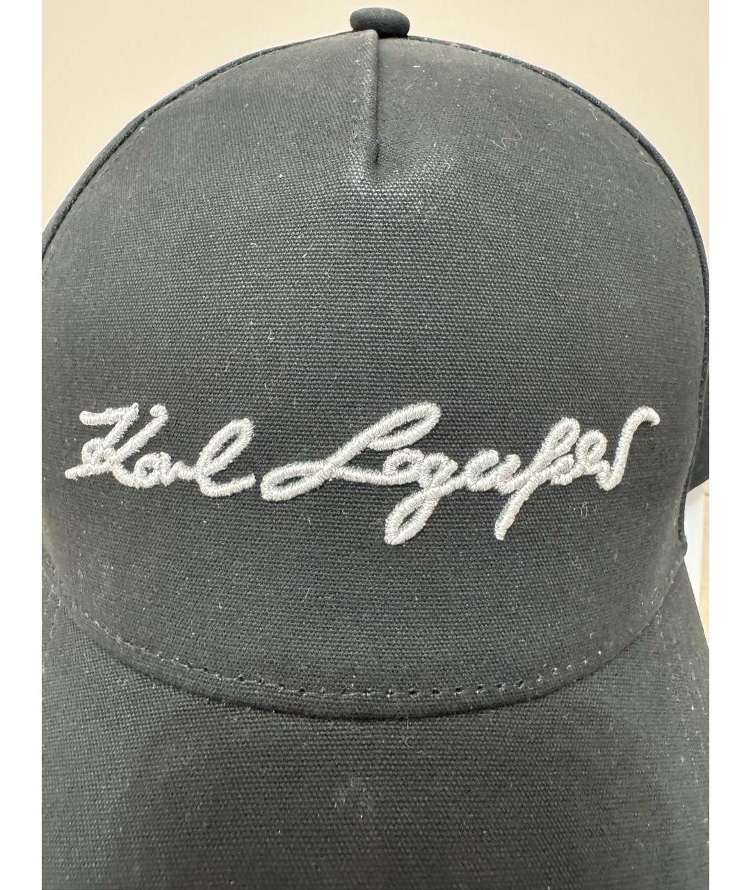 KARL LAGERFELD Черная синтетическая кепка, фото 4