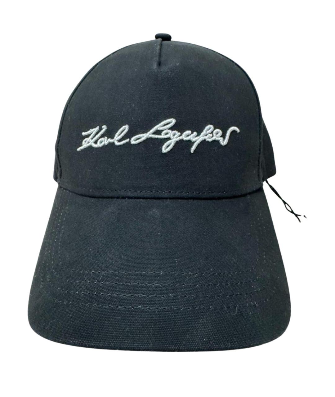 KARL LAGERFELD Черная синтетическая кепка, фото 1