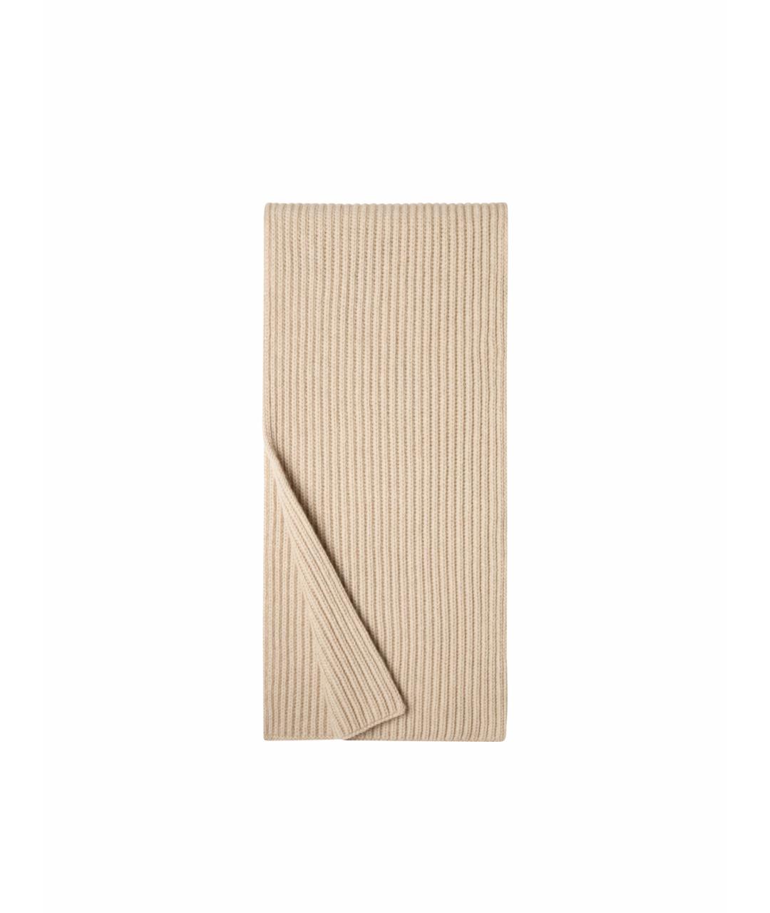 LORO PIANA Бежевый кашемировый шарф, фото 1